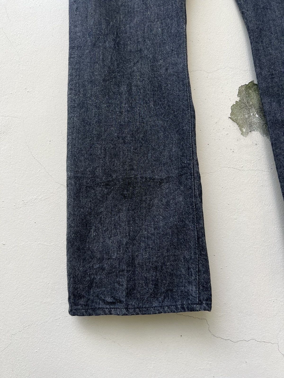 Vintage SASTRA Japan Black Denim Flared Jeans Size US 32 / EU 48 - 10 Thumbnail
