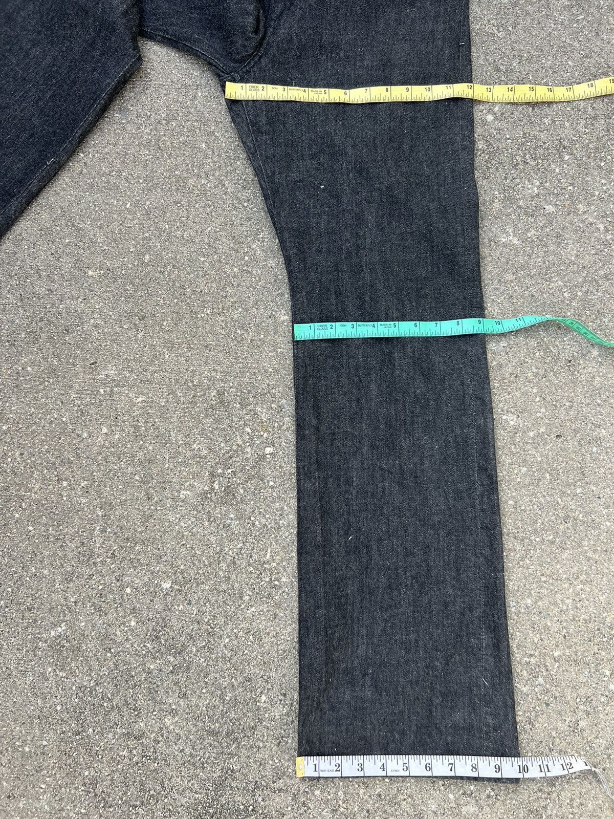 Vintage SASTRA Japan Black Denim Flared Jeans Size US 32 / EU 48 - 3 Thumbnail