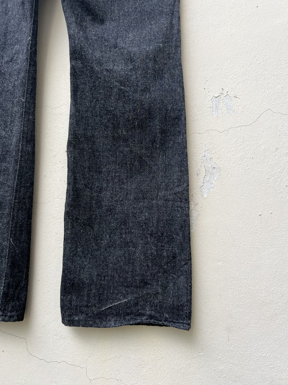 Vintage SASTRA Japan Black Denim Flared Jeans Size US 32 / EU 48 - 18 Thumbnail