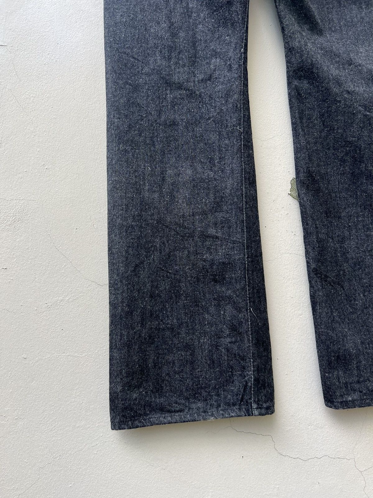 Vintage SASTRA Japan Black Denim Flared Jeans Size US 32 / EU 48 - 16 Thumbnail