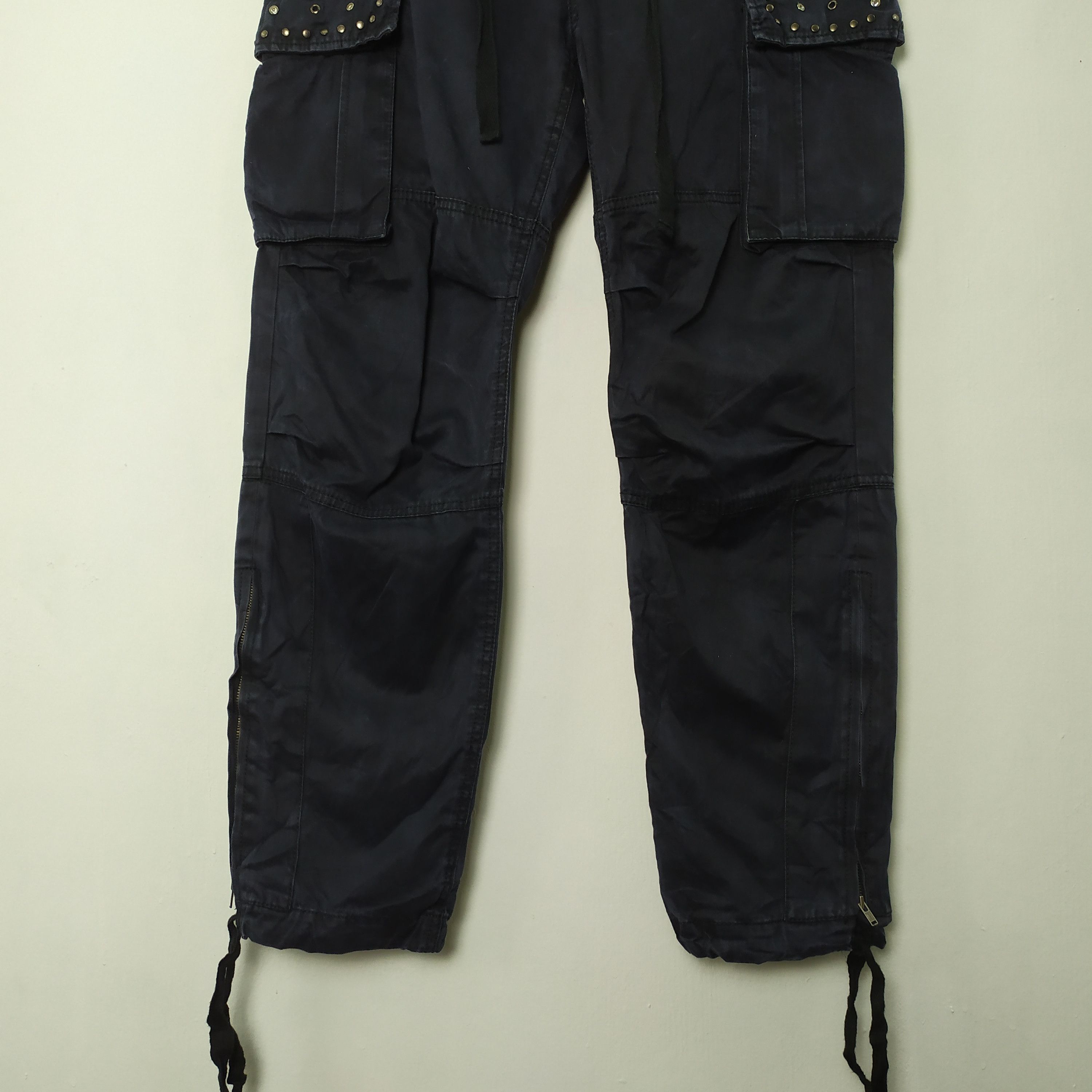 Japanese Brand W30 VINTAGE JNBY BONDAGE CARGO PANTS ZIPPER OPEN LEG Size US 30 / EU 46 - 8 Thumbnail