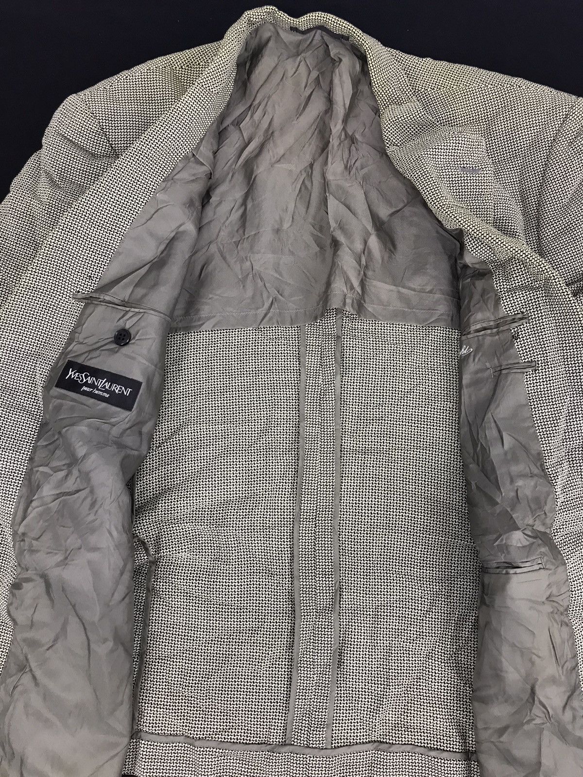 Yves Saint Laurent Yves Saint Laurent Pour Homme Blazer Coat Size 42L - 4 Thumbnail