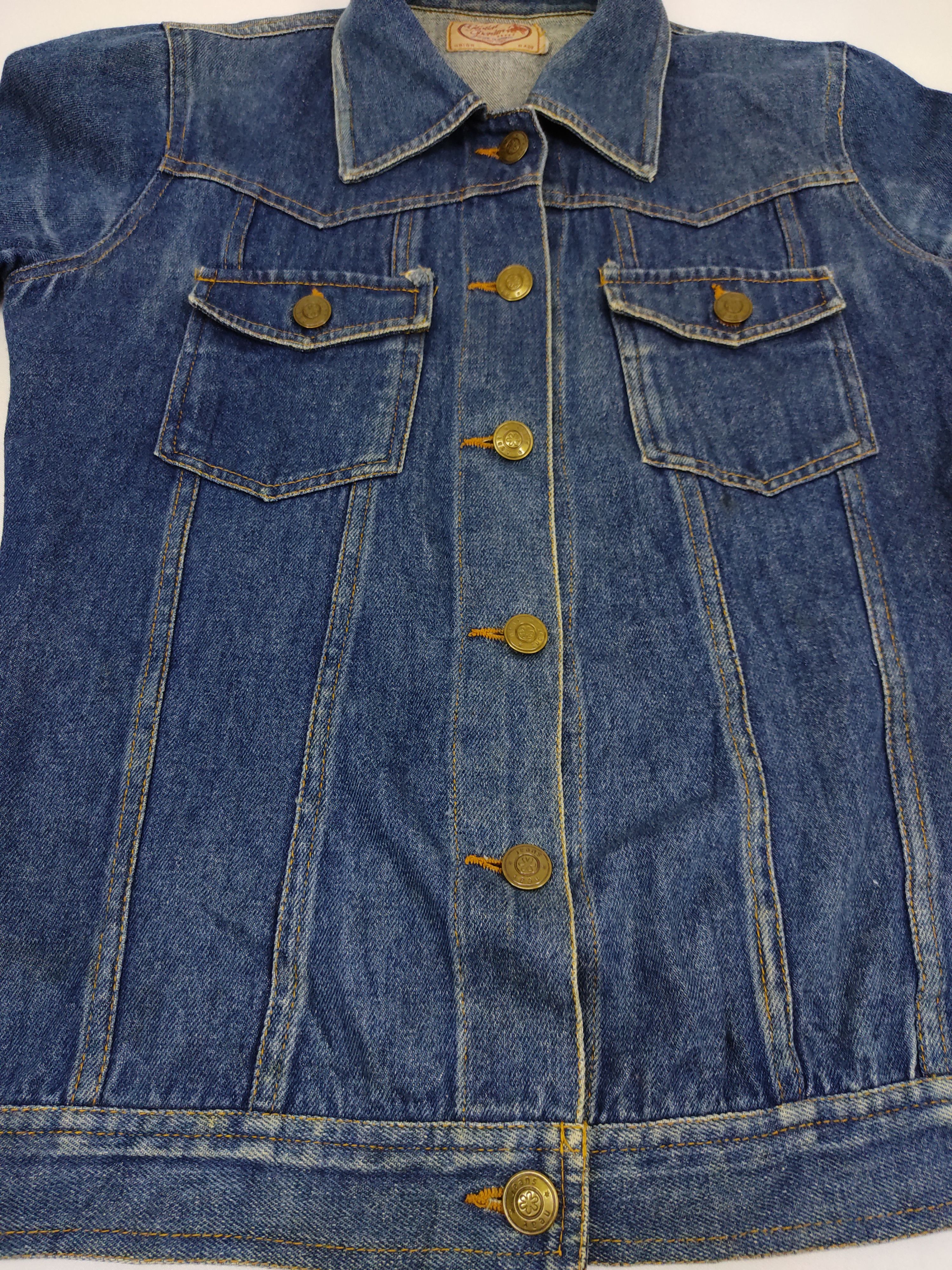 Japanese Brand Global Denim Work Clothing Union Made Trucker Jacket Size S / US 4 / IT 40 - 3 Thumbnail