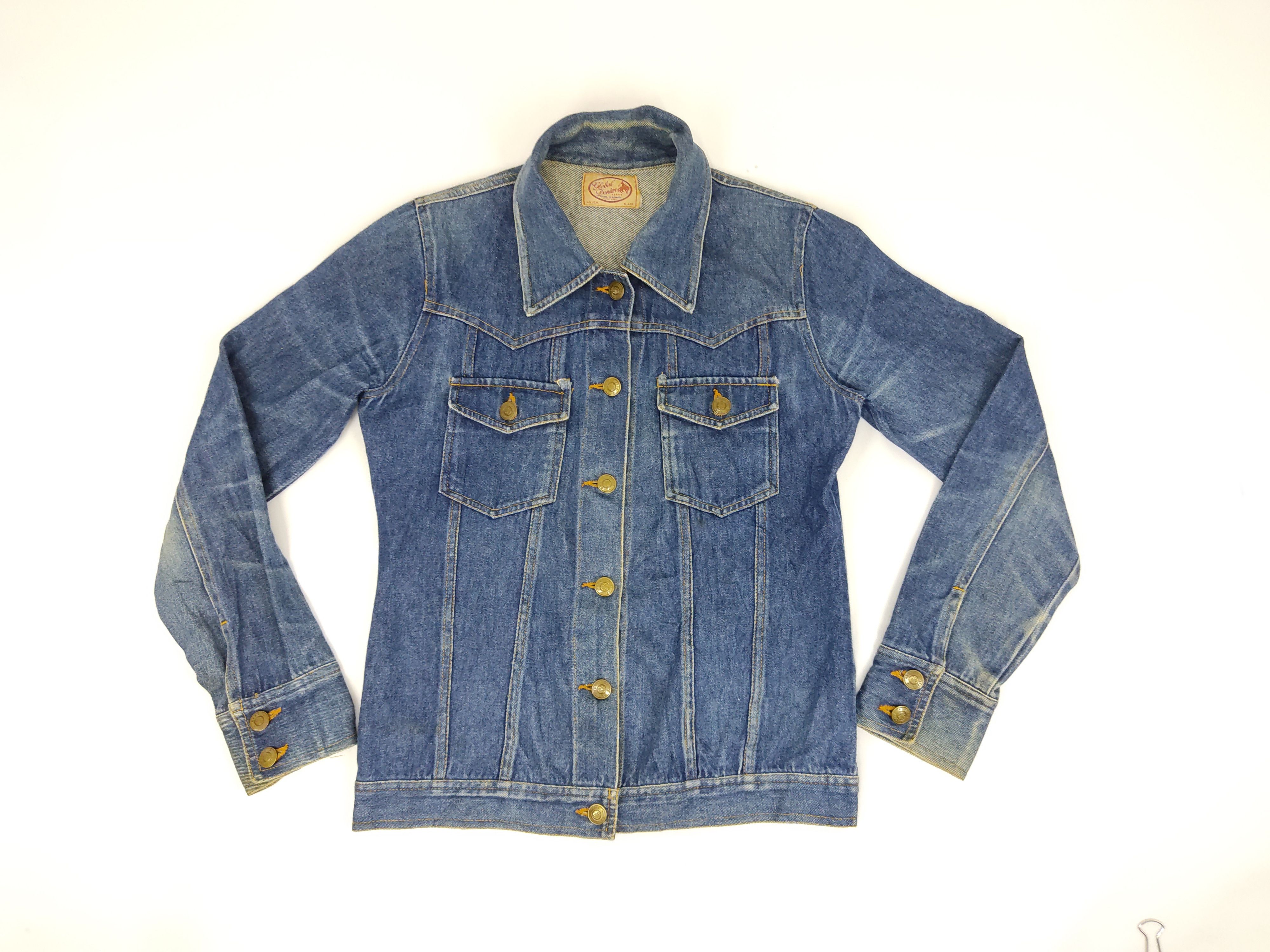 Japanese Brand Global Denim Work Clothing Union Made Trucker Jacket Size S / US 4 / IT 40 - 1 Thumbnail