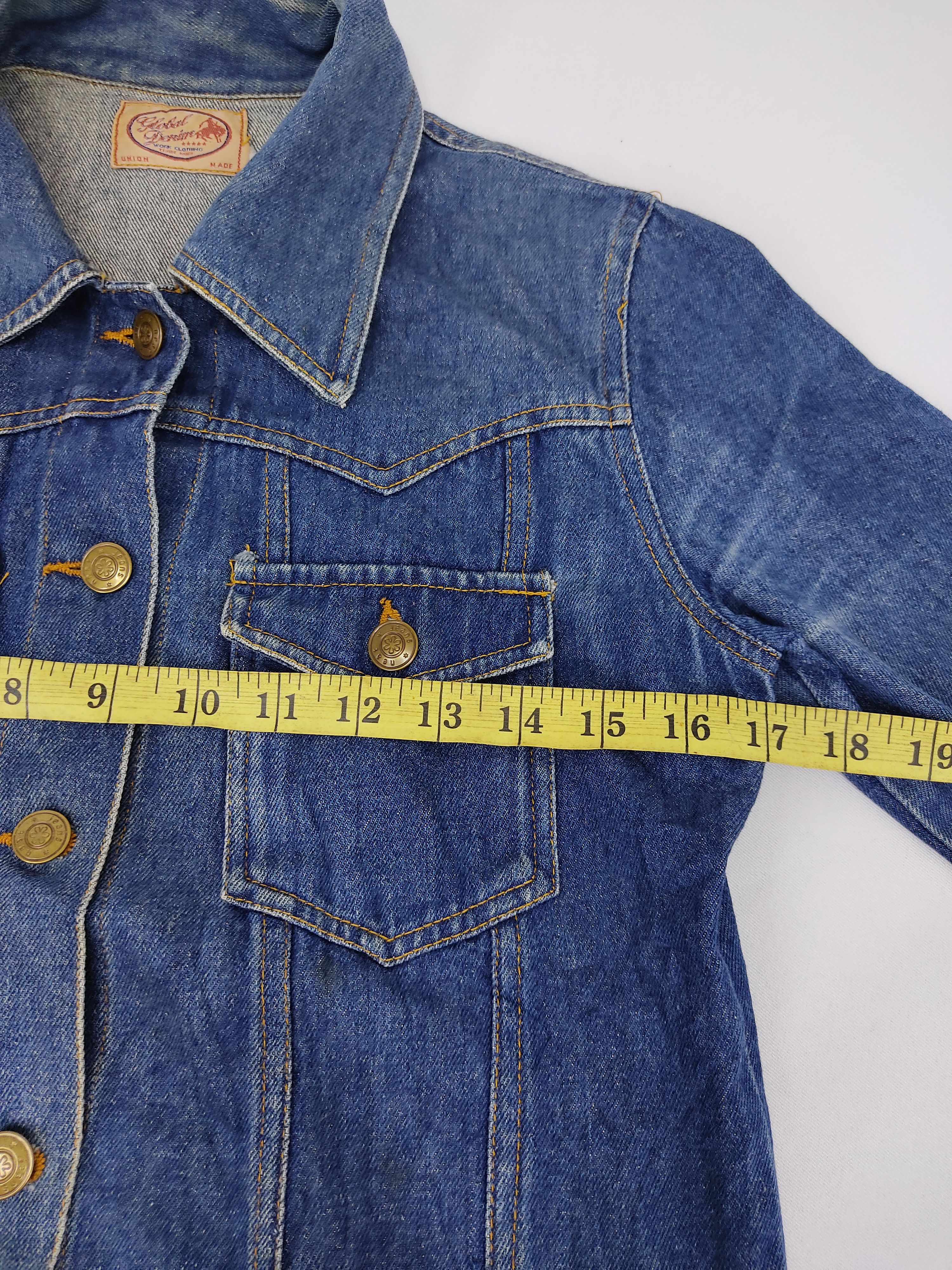 Japanese Brand Global Denim Work Clothing Union Made Trucker Jacket Size S / US 4 / IT 40 - 7 Thumbnail