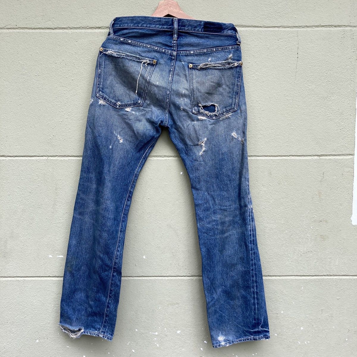 Japanese Brand Japanese Brand Denim Ripped By Garment Lab Size US 31 - 9 Thumbnail