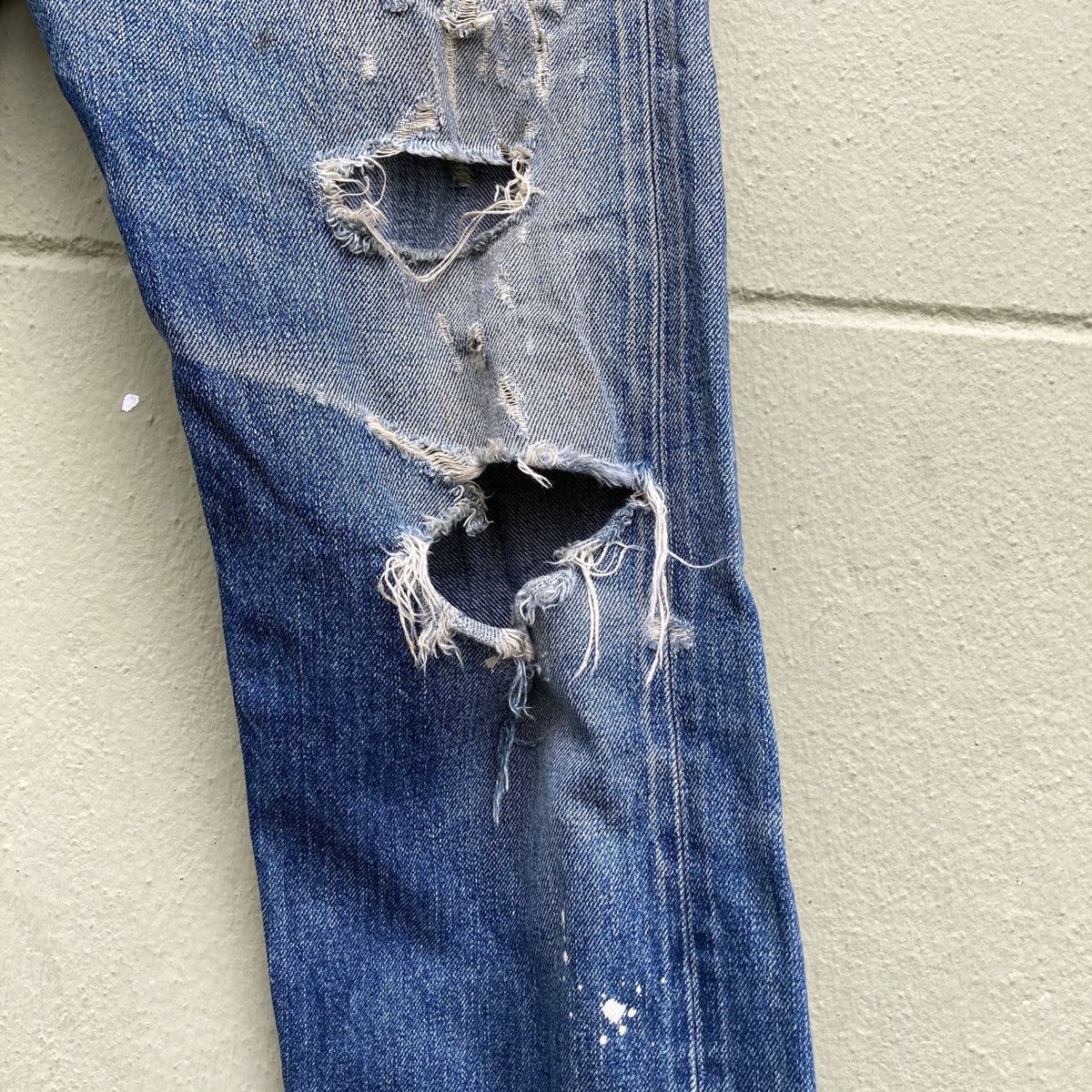 Japanese Brand Japanese Brand Denim Ripped By Garment Lab Size US 31 - 7 Thumbnail