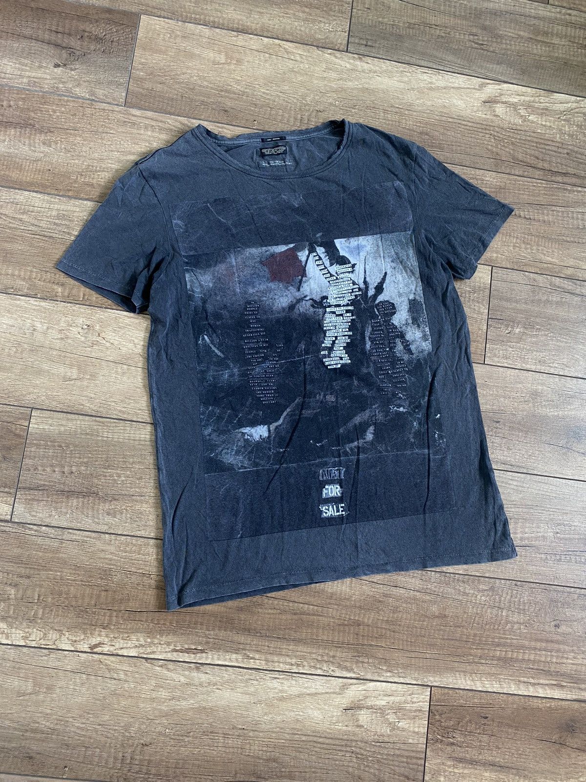 Allsaints AllSaints Vintage Sample Distressed Graphic T Shirt Size US M / EU 48-50 / 2 - 3 Thumbnail