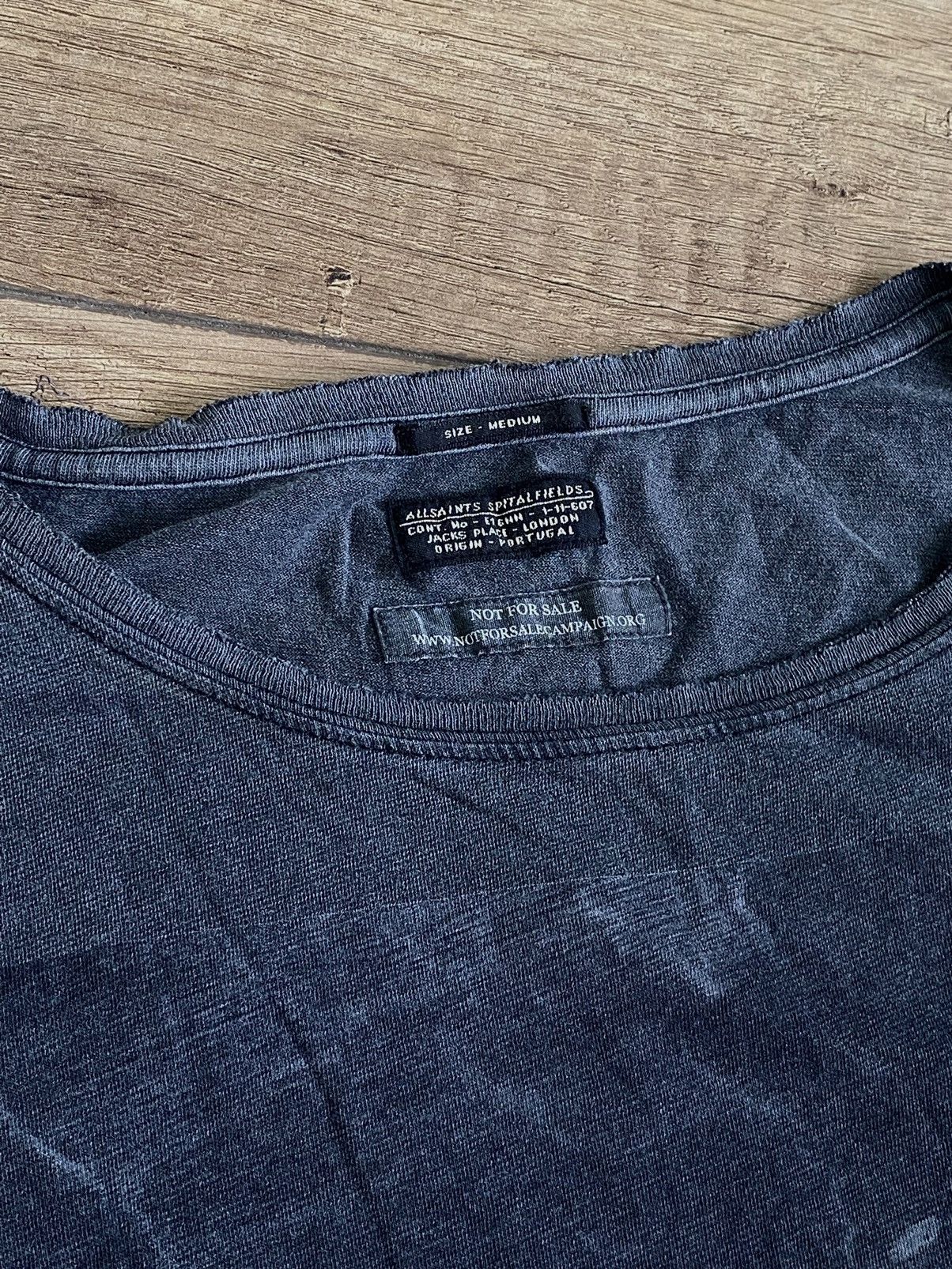 Allsaints AllSaints Vintage Sample Distressed Graphic T Shirt Size US M / EU 48-50 / 2 - 5 Thumbnail