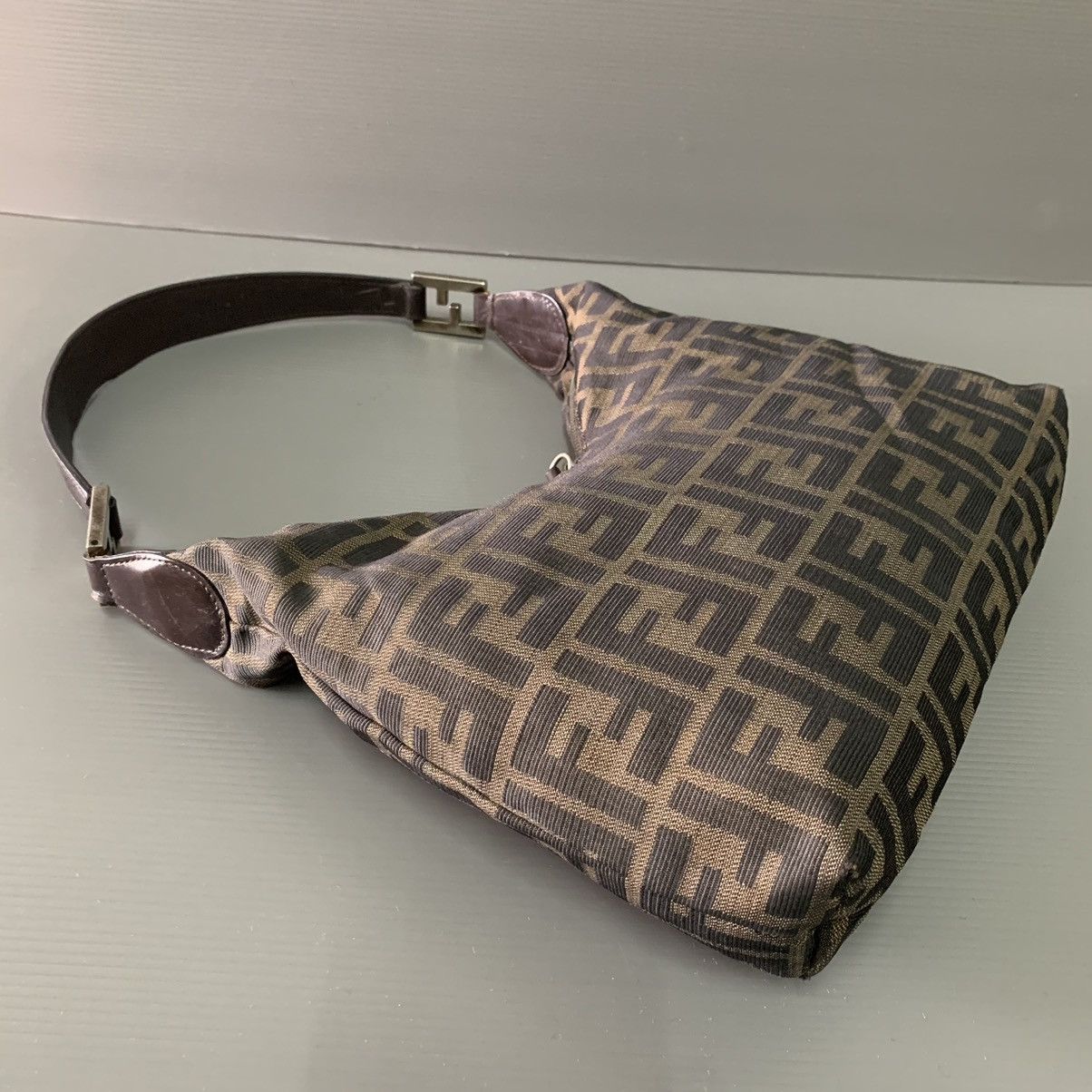 Fendi Fendi Zucca Monogram Shoulder Hobo Bag Size ONE SIZE - 4 Thumbnail