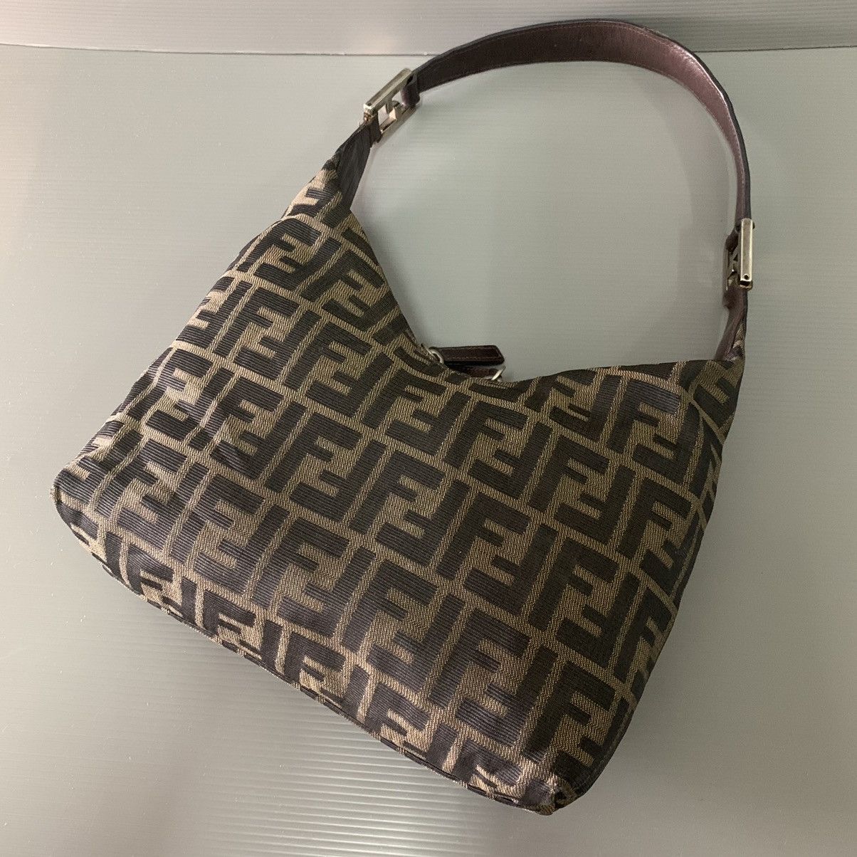 Fendi Fendi Zucca Monogram Shoulder Hobo Bag Size ONE SIZE - 1 Thumbnail