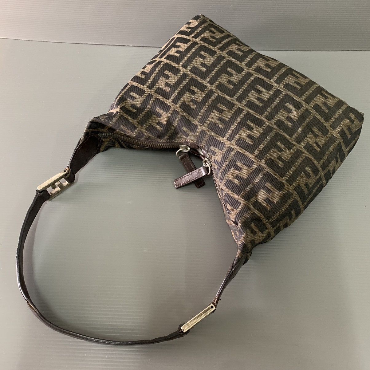 Fendi Fendi Zucca Monogram Shoulder Hobo Bag Size ONE SIZE - 3 Thumbnail