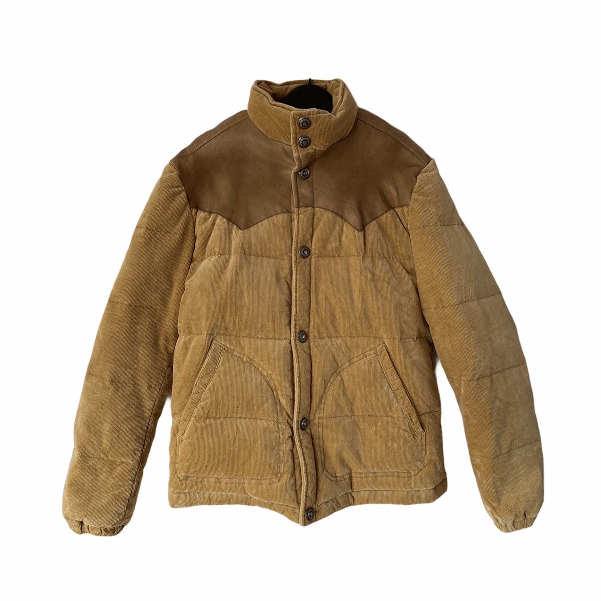 Japanese Brand Japanese Leather Corduroy Puffer Jacket Size US S / EU 44-46 / 1 - 3 Thumbnail