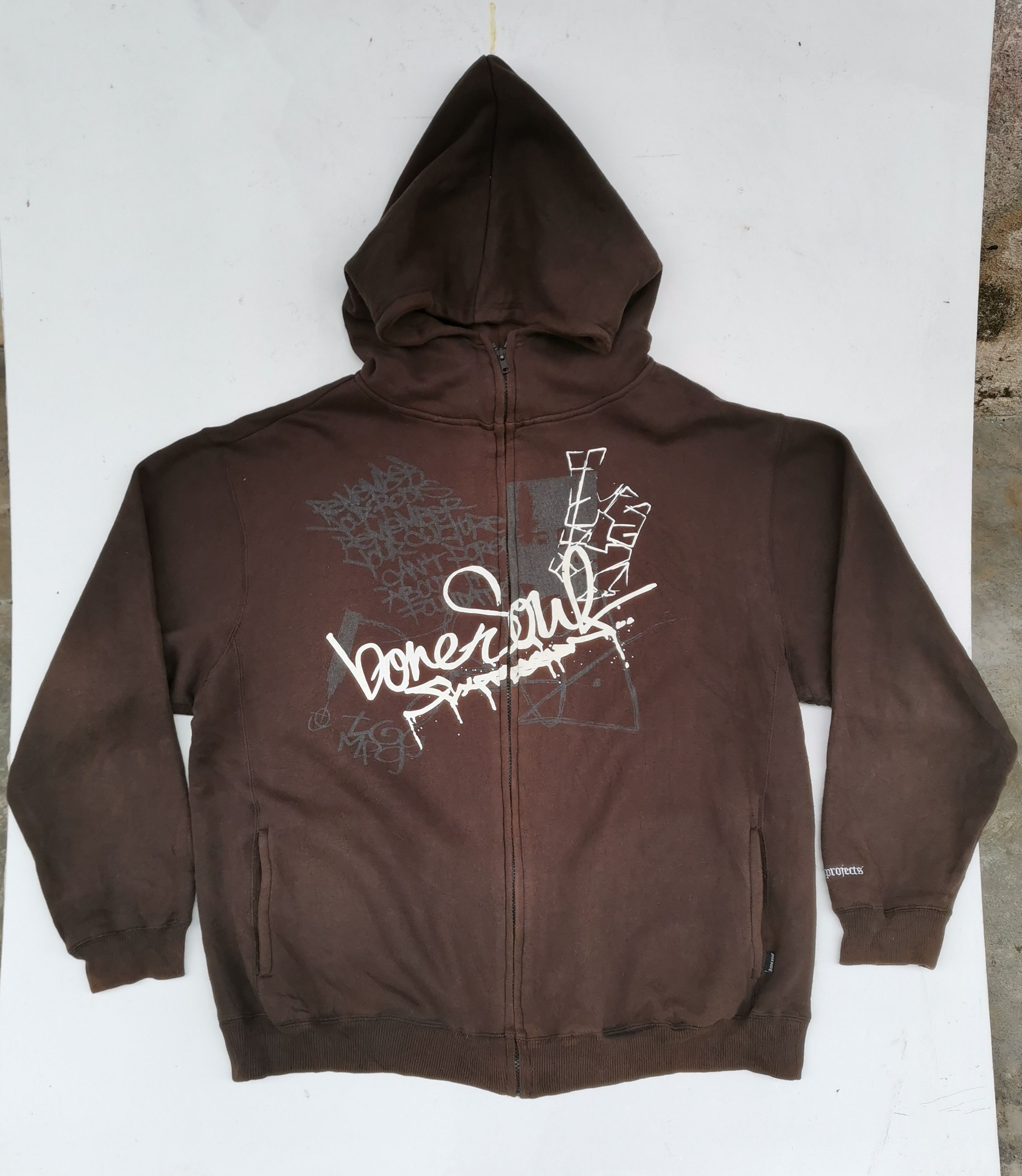 Rare!!! B One Soul Projects Big Logo Hoodie Sweatshirt