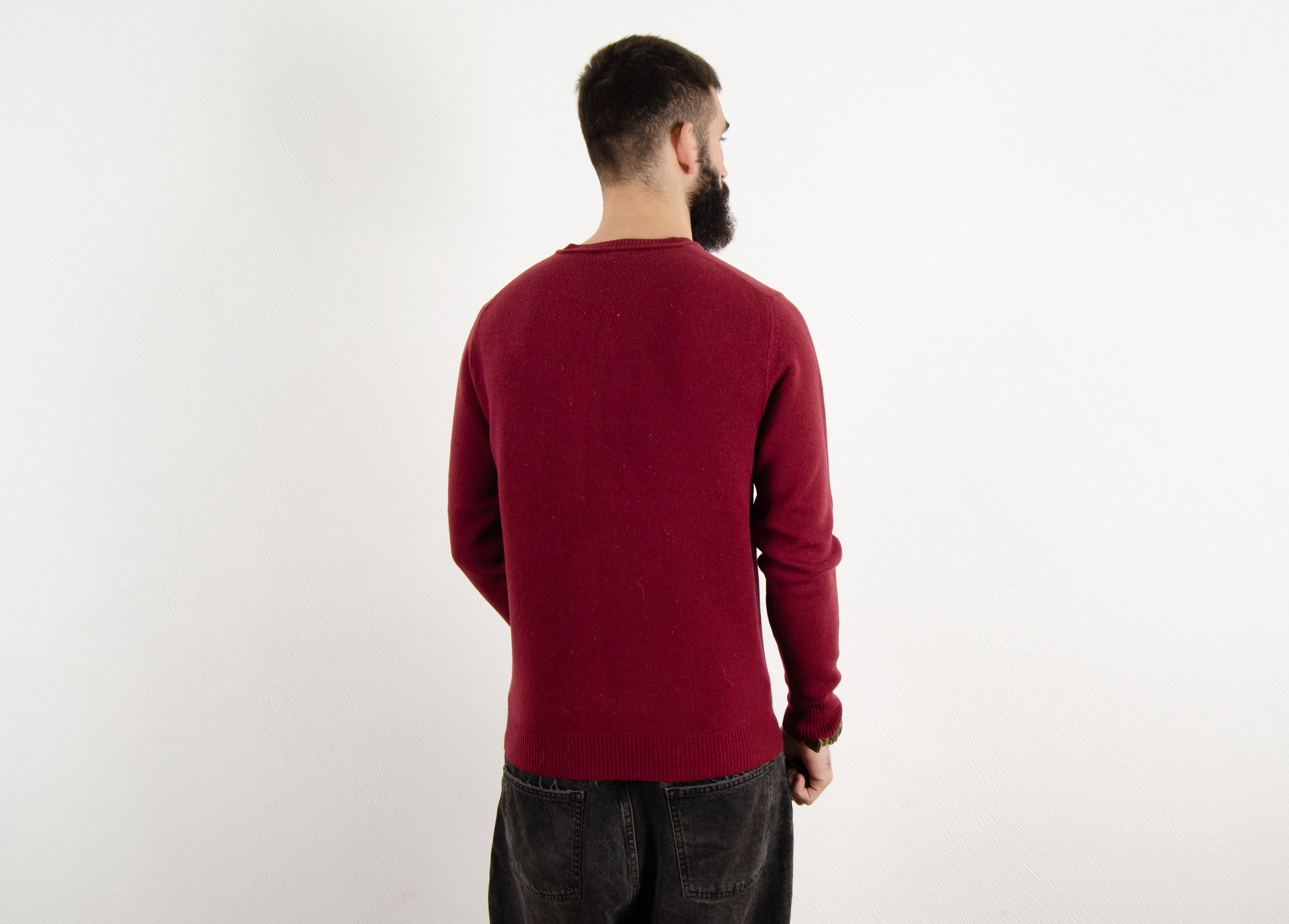 Burberry Burberry London Merino Wool V-Neck Sweater M Size US M / EU 48-50 / 2 - 2 Thumbnail