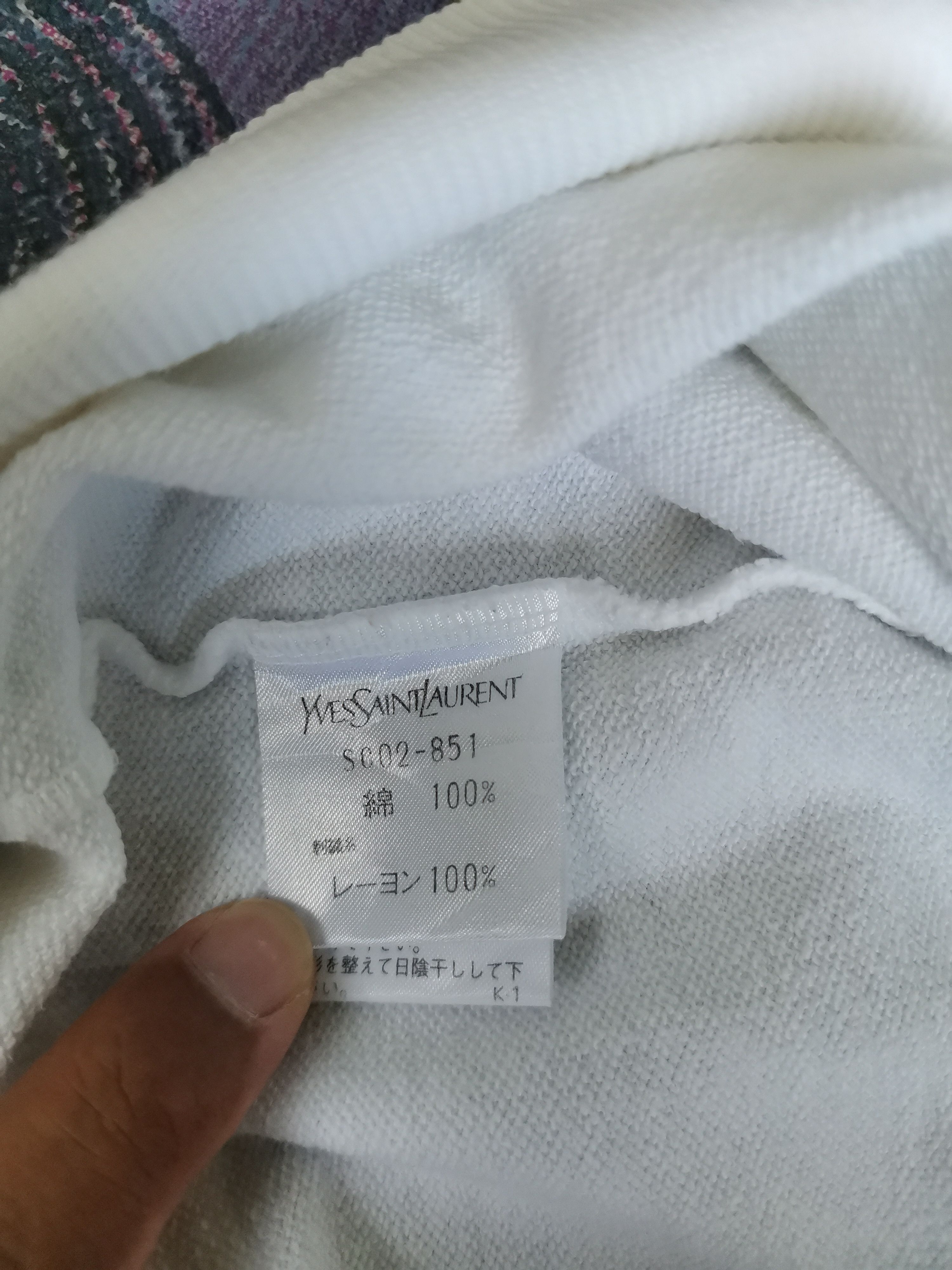 Yves Saint Laurent Yves Saint Laurent Embroidered Big Logo Sweatshirt Size US XL / EU 56 / 4 - 3 Thumbnail