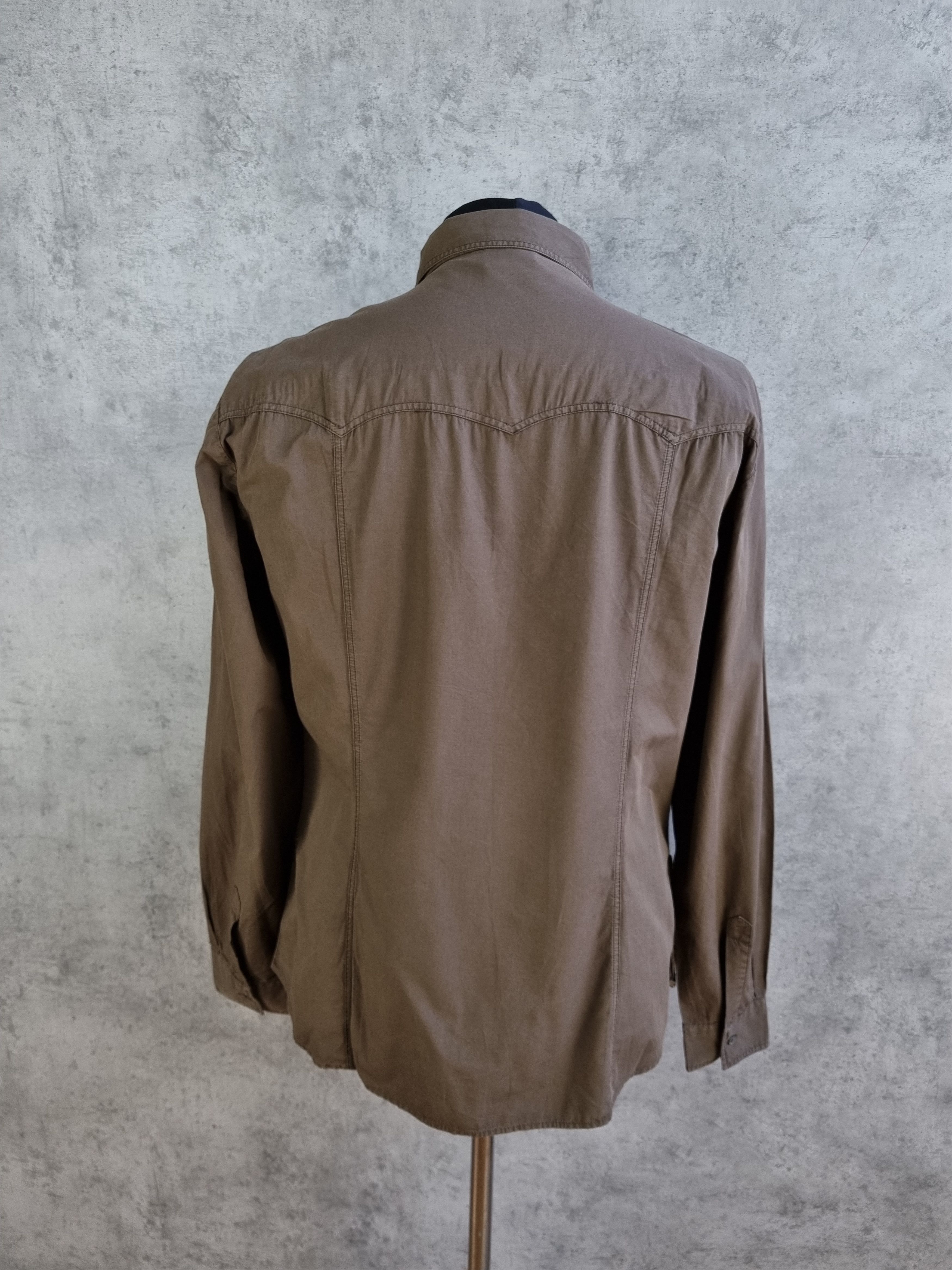 Dolce & Gabbana × Vintage 90s Rare Dolce and Gabbana Military Design Shirt Size US L / EU 52-54 / 3 - 3 Thumbnail