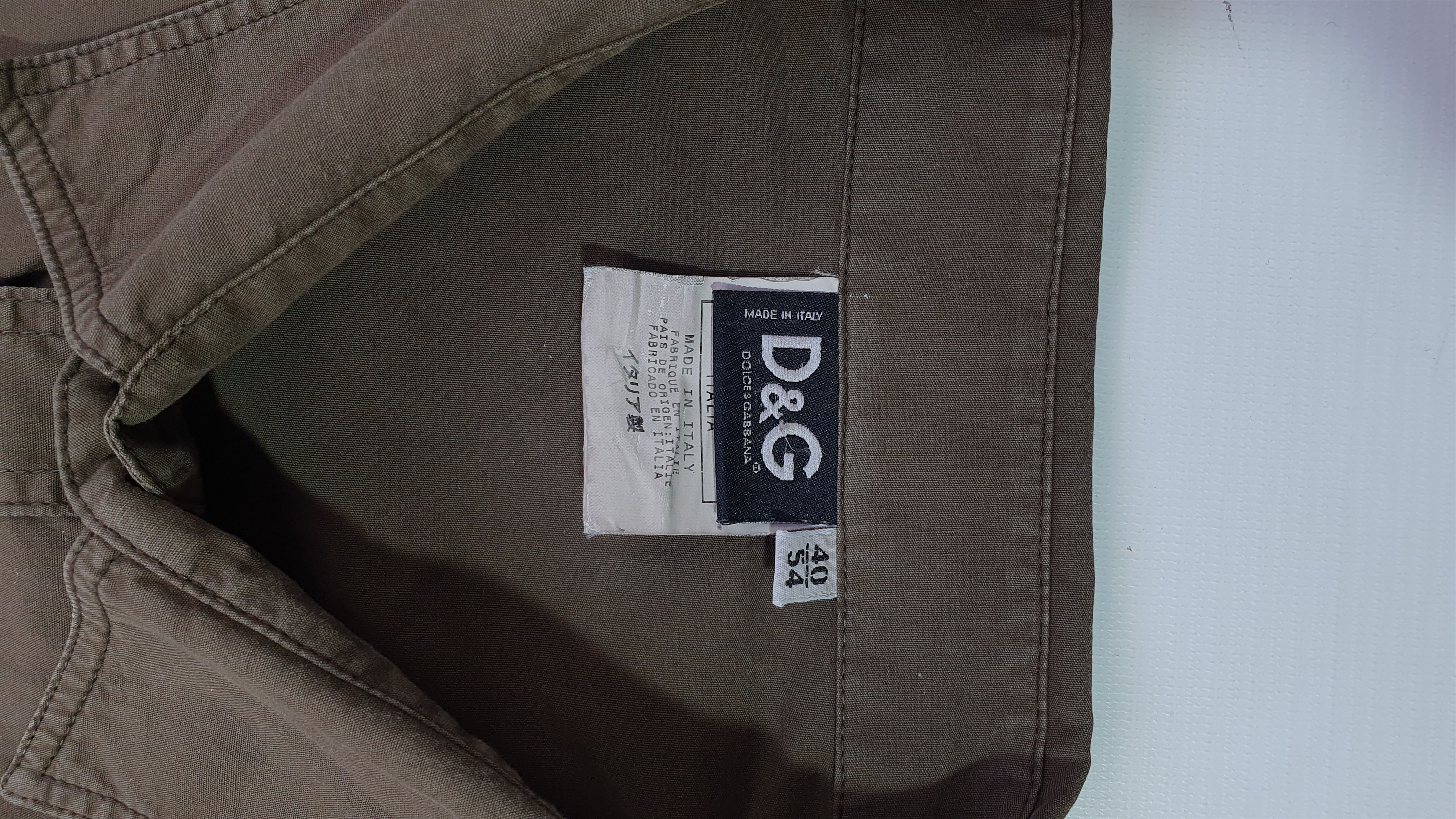 Dolce & Gabbana × Vintage 90s Rare Dolce and Gabbana Military Design Shirt Size US L / EU 52-54 / 3 - 7 Thumbnail