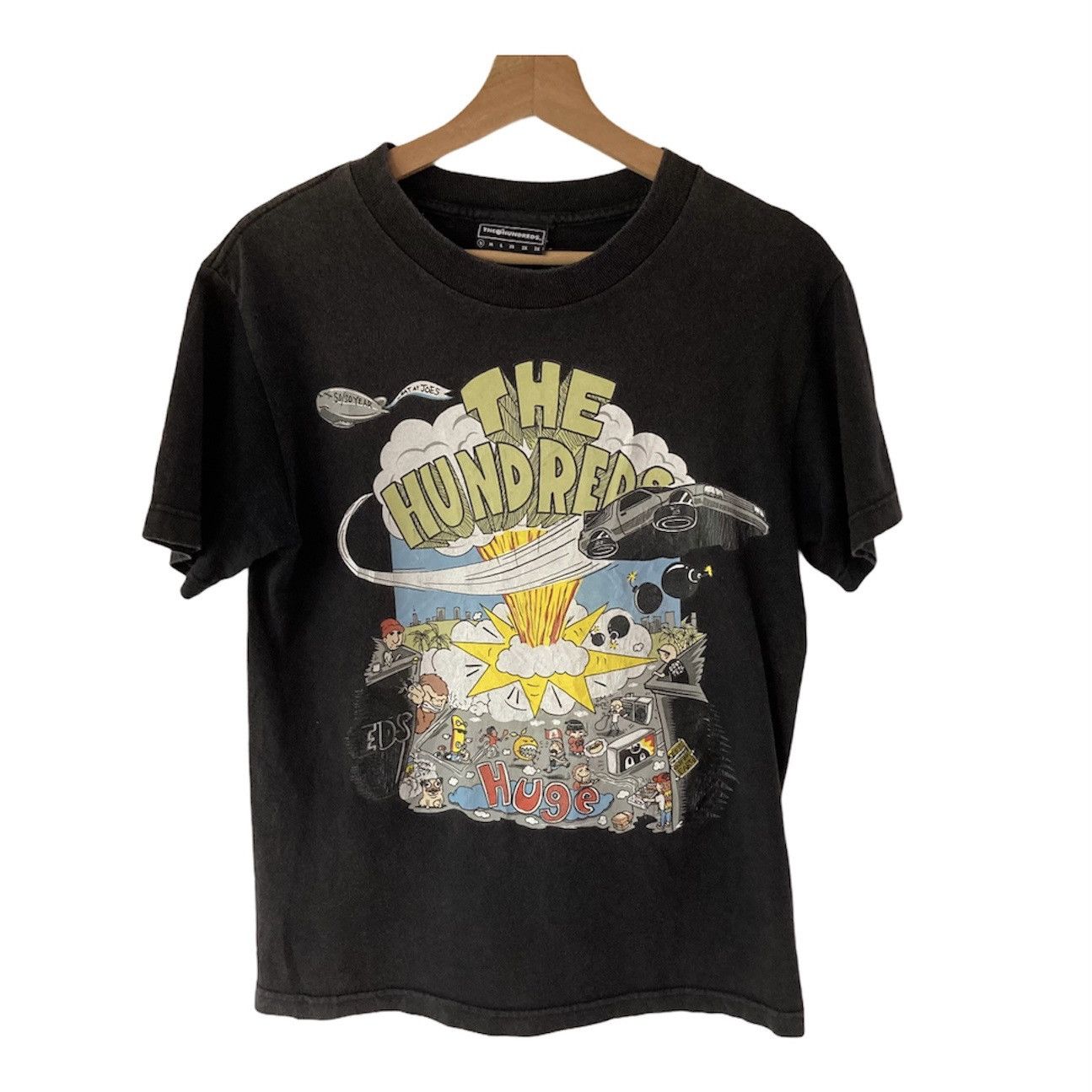 Image of Made In USA x The Hundreds Vintage The Hundreds Car Tee in Black, Men's (Size Small)