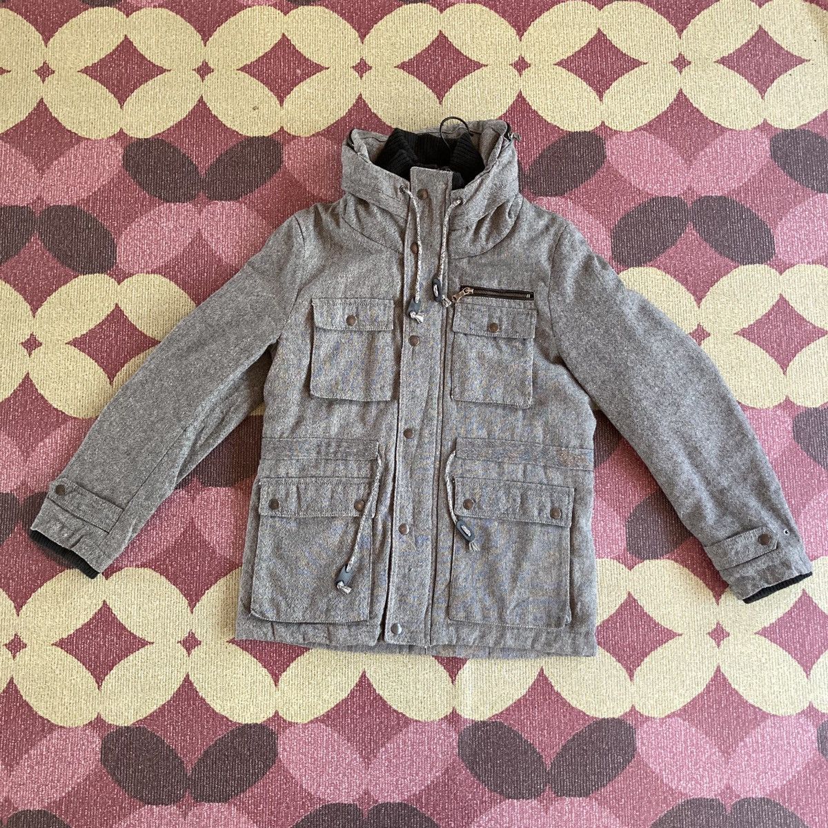 image of Tk Mixpice Double Collar Jacket Takeo Kikuchi in Grey, Men's (Size Large)