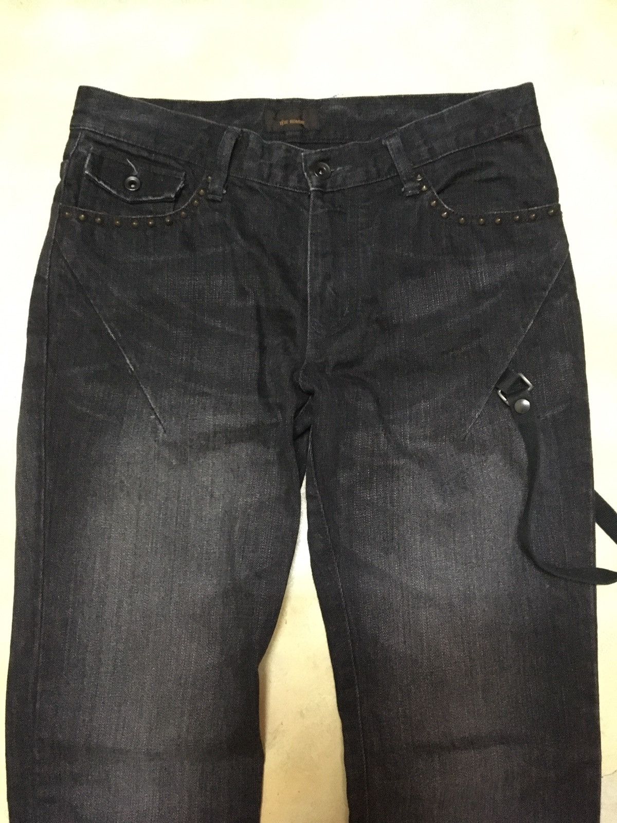 Tete Homme Vintage Tete Homme Issey Miyake Bondage Denim Jeans Size US 32 / EU 48 - 3 Thumbnail