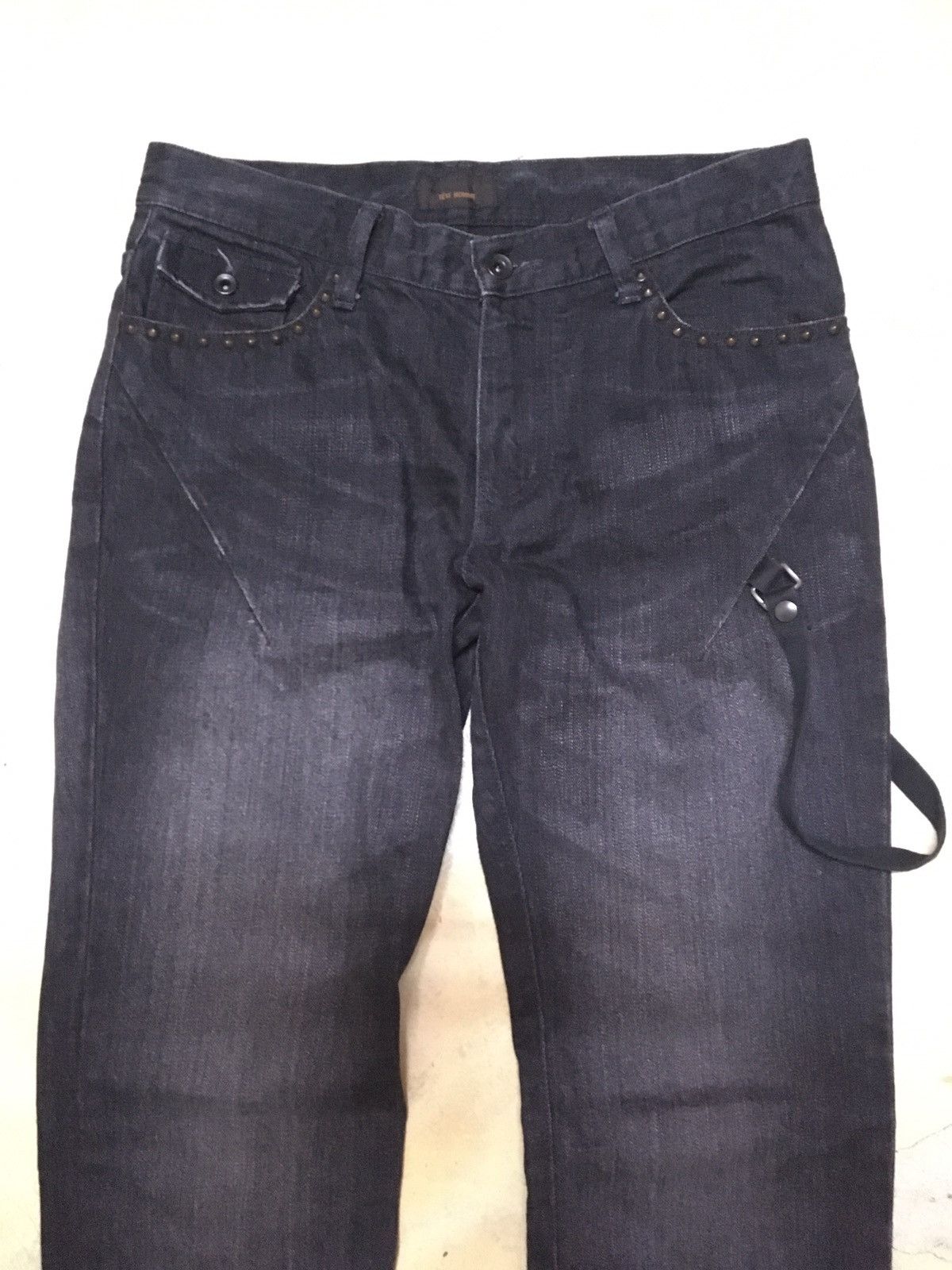 Tete Homme Vintage Tete Homme Issey Miyake Bondage Denim Jeans Size US 32 / EU 48 - 4 Thumbnail
