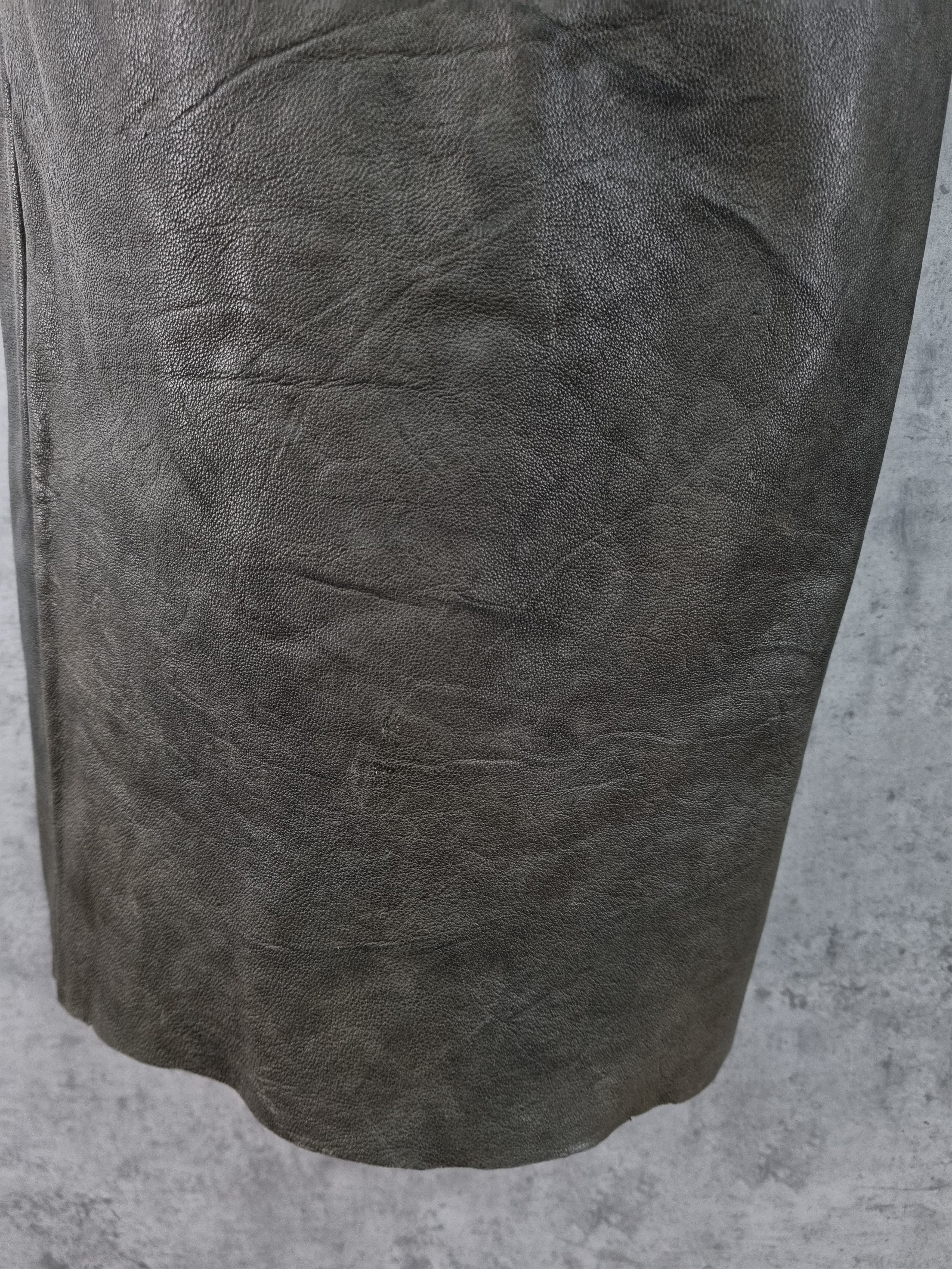 Vintage 90s Collection Privee LEATHER Baggy Pants Made in Italy Size 30" / US 8 / IT 44 - 11 Thumbnail