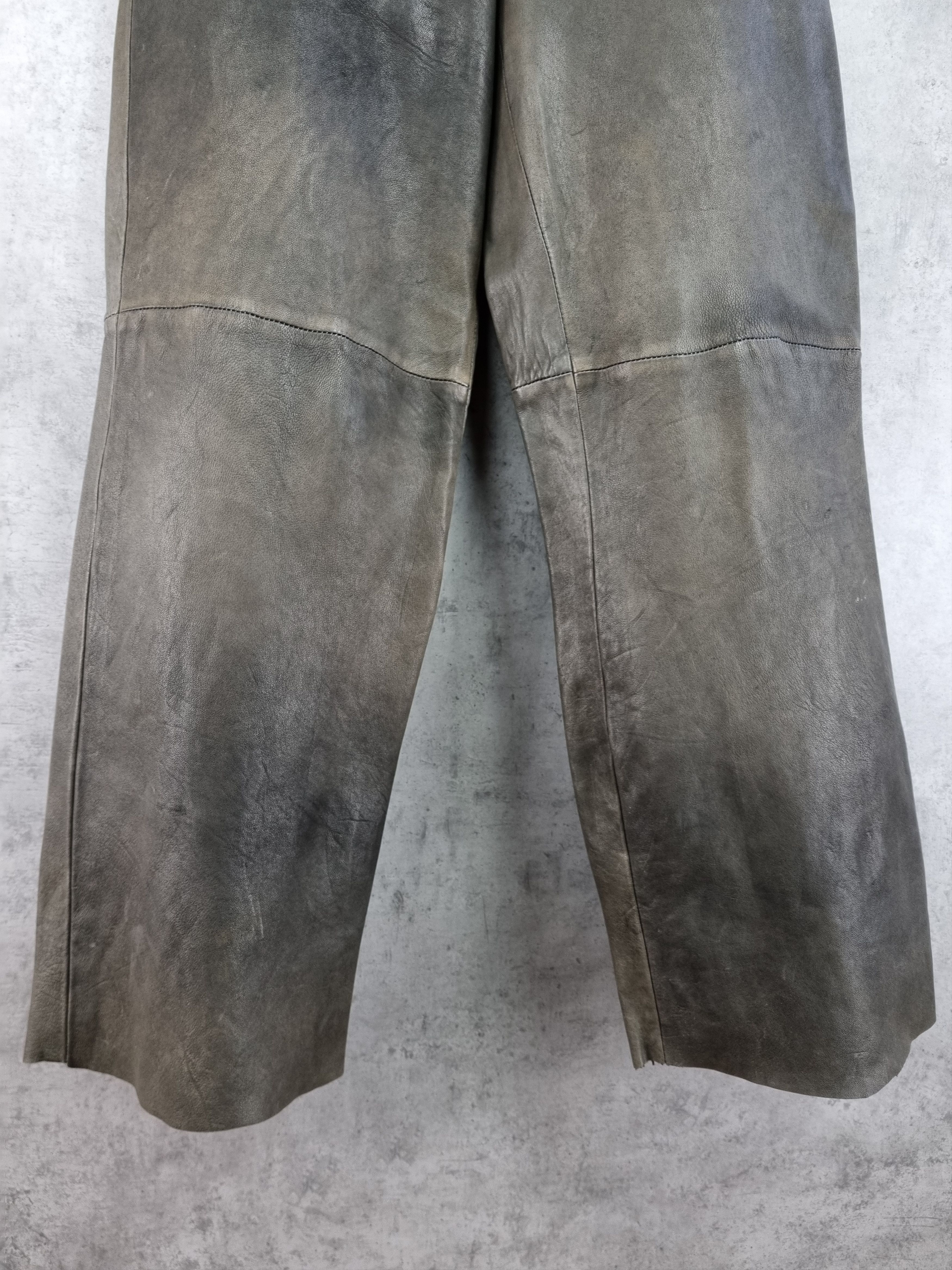 Vintage 90s Collection Privee LEATHER Baggy Pants Made in Italy Size 30" / US 8 / IT 44 - 10 Thumbnail