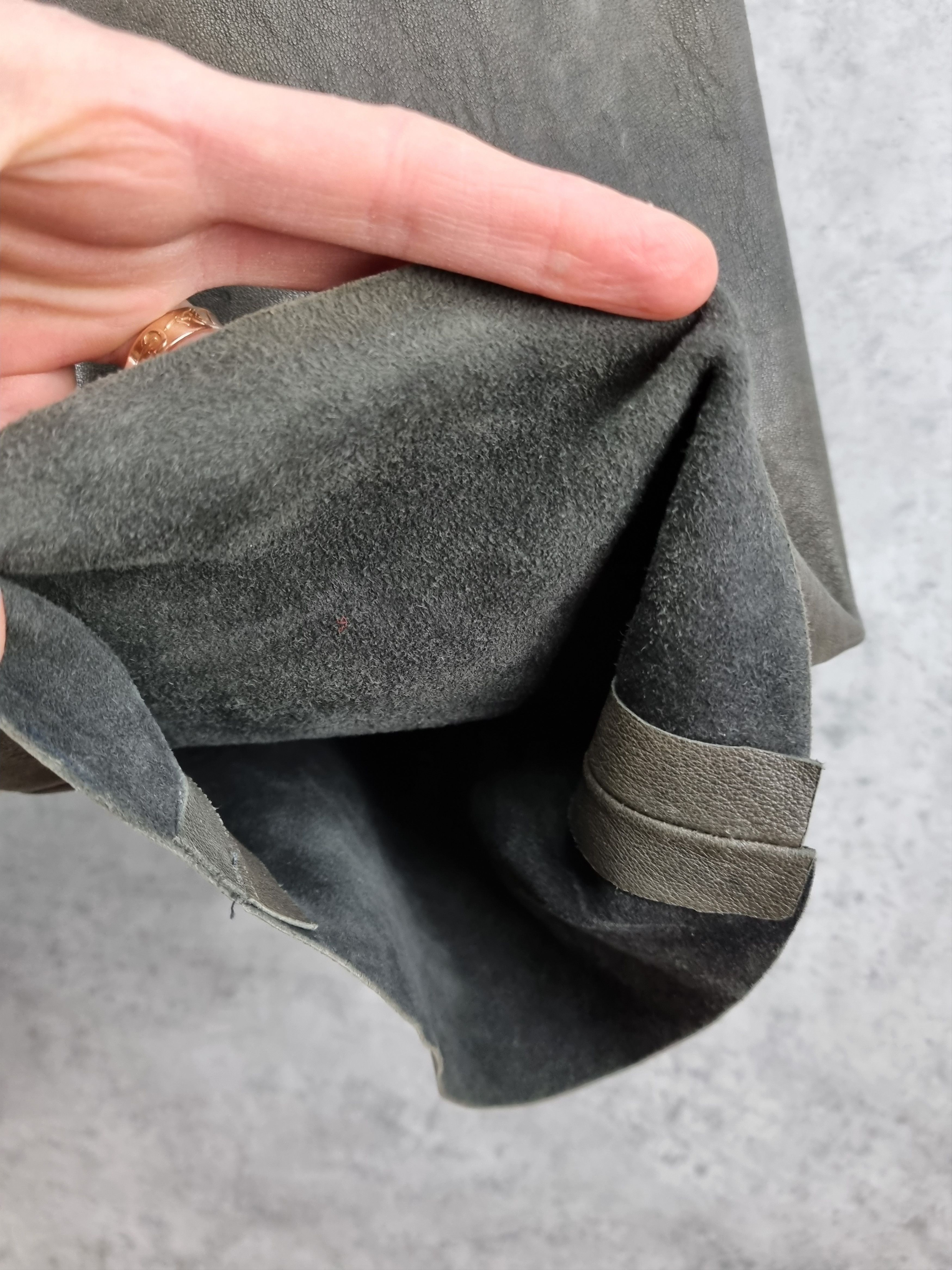 Vintage 90s Collection Privee LEATHER Baggy Pants Made in Italy Size 30" / US 8 / IT 44 - 8 Thumbnail