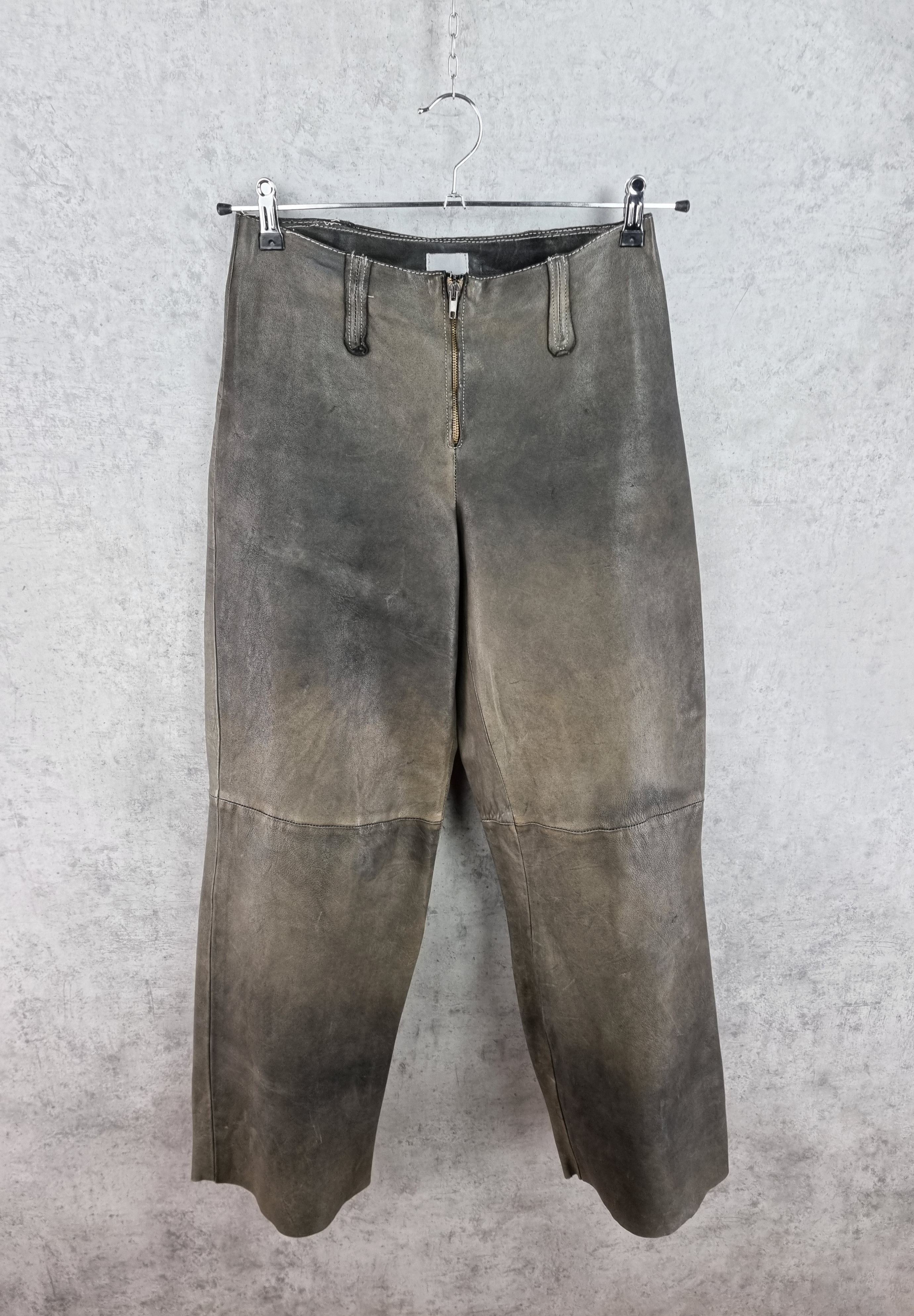 Vintage 90s Collection Privee LEATHER Baggy Pants Made in Italy Size 30" / US 8 / IT 44 - 9 Thumbnail
