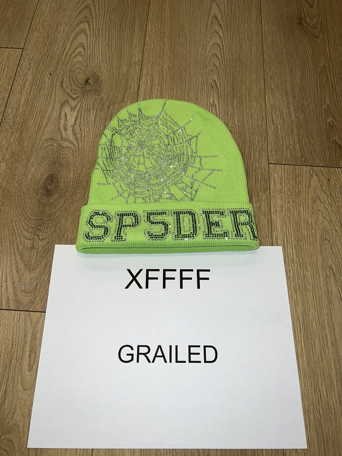 Sp5der *NEW* SPIDER GREEN SP5DER BEANIE Size ONE SIZE - 1 Thumbnail