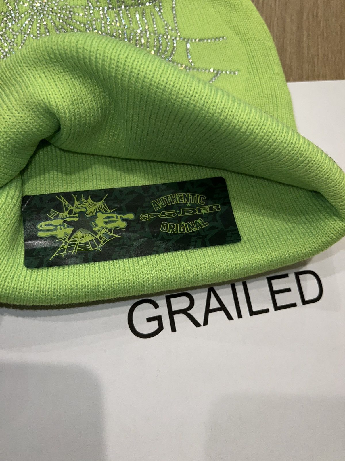 Sp5der *NEW* SPIDER GREEN SP5DER BEANIE Size ONE SIZE - 3 Thumbnail