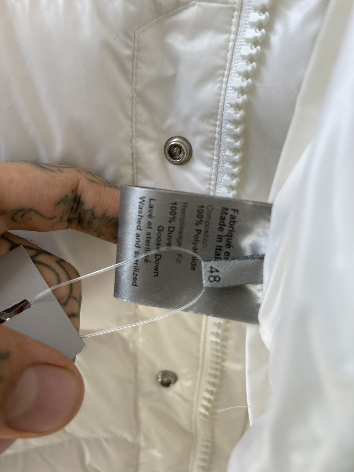 Dior × Hedi Slimane Dior Homme NEW ! 07 White Puffer Jacket ! Eu 48 Size US M / EU 48-50 / 2 - 12 Thumbnail