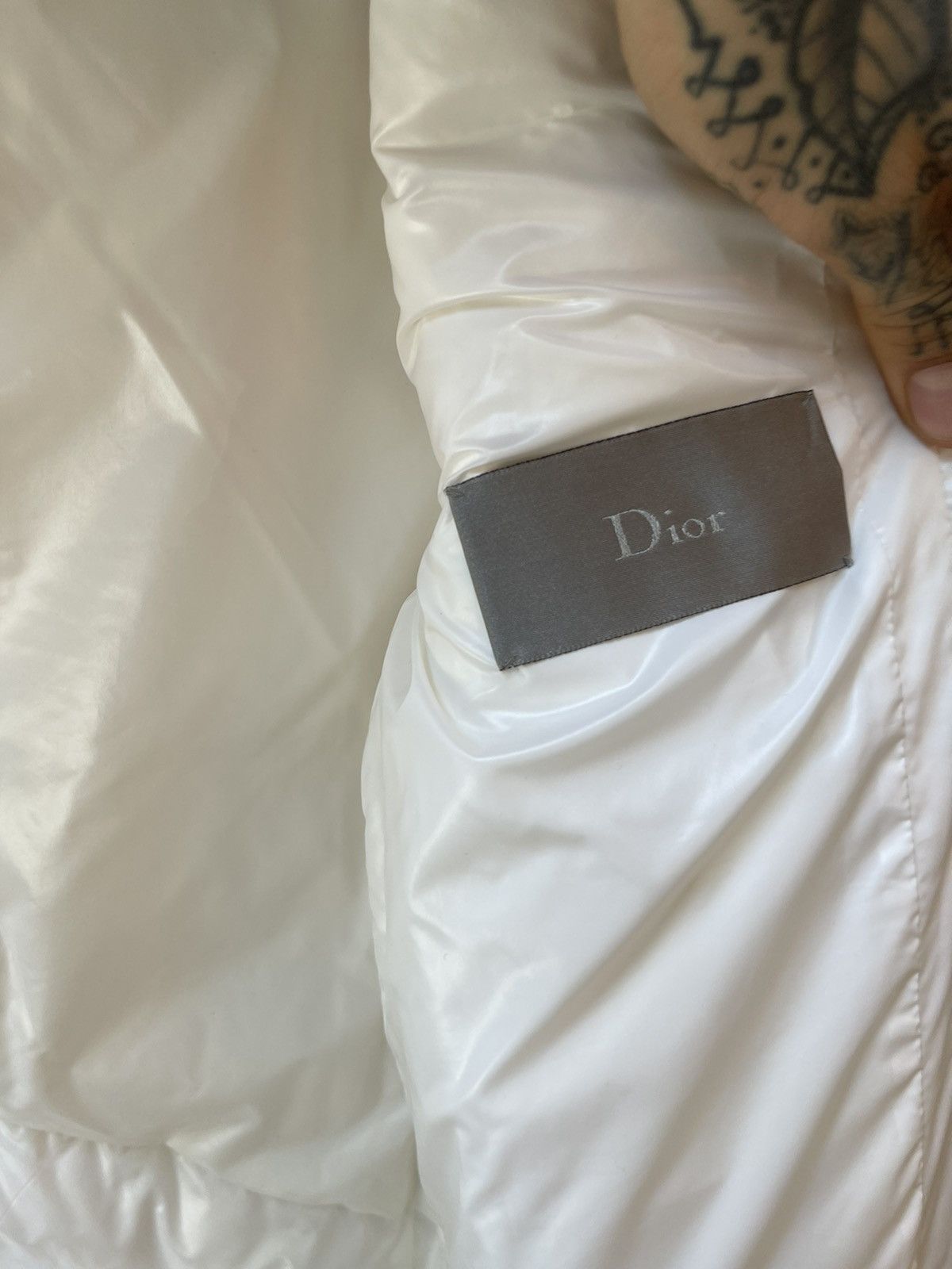Dior × Hedi Slimane Dior Homme NEW ! 07 White Puffer Jacket ! Eu 48 Size US M / EU 48-50 / 2 - 10 Thumbnail