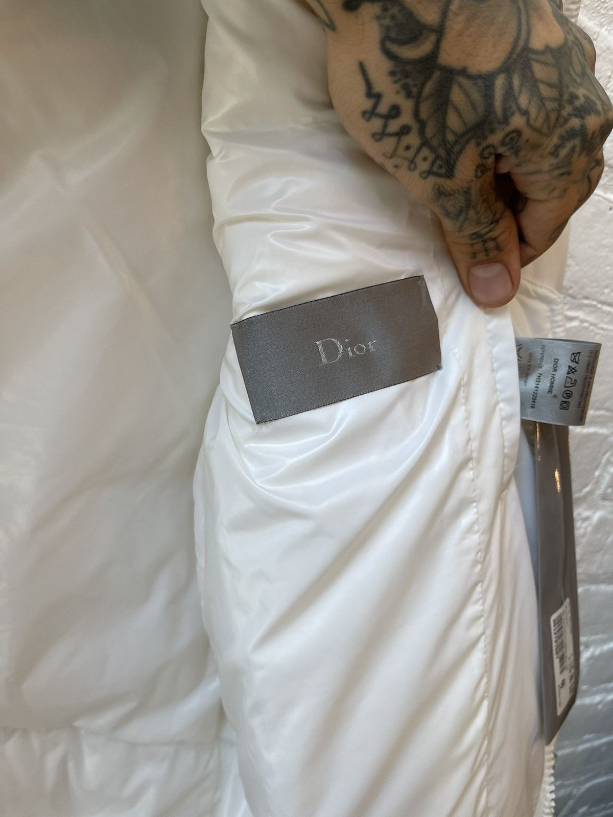Dior × Hedi Slimane Dior Homme NEW ! 07 White Puffer Jacket ! Eu 48 Size US M / EU 48-50 / 2 - 9 Thumbnail