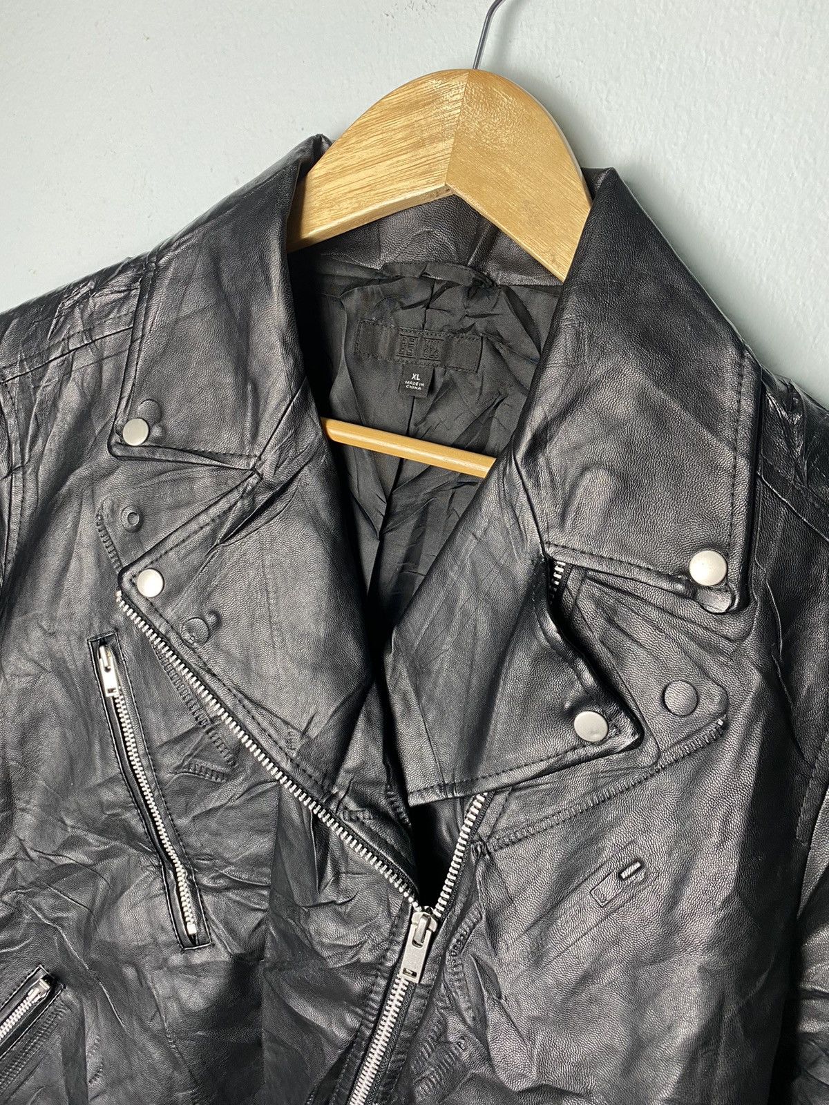 Japanese Brand × Uniqlo Uniqlo Biker Jacket Punk Style Size US L / EU 52-54 / 3 - 5 Thumbnail