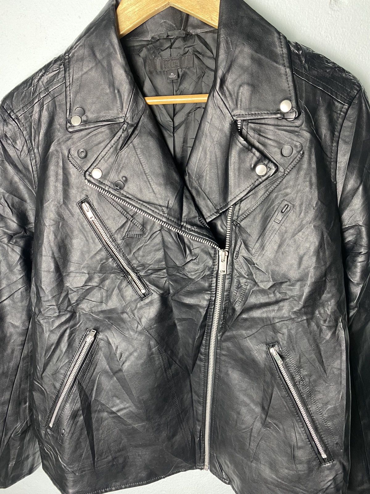 Japanese Brand × Uniqlo Uniqlo Biker Jacket Punk Style Size US L / EU 52-54 / 3 - 2 Thumbnail