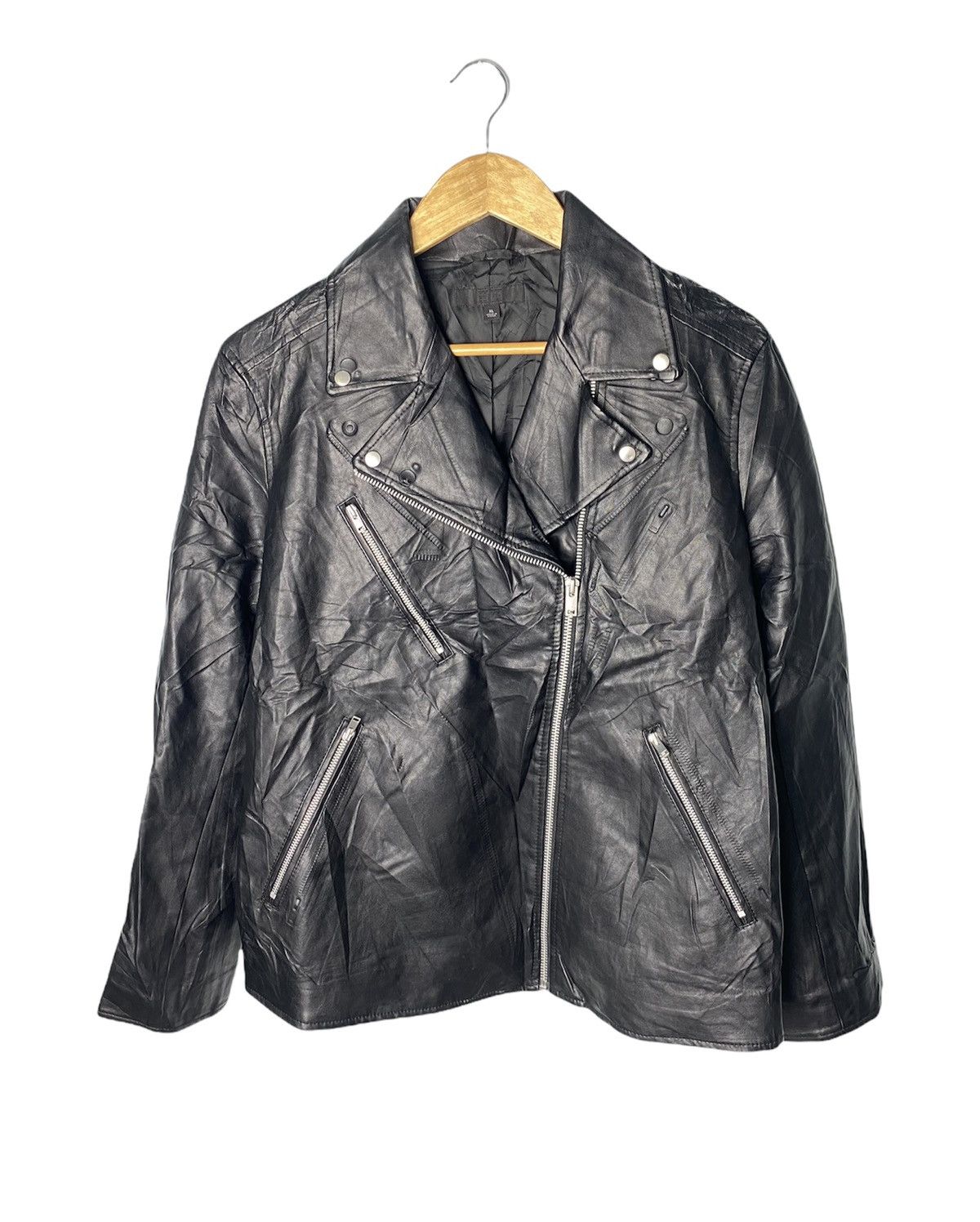 Japanese Brand × Uniqlo Uniqlo Biker Jacket Punk Style Size US L / EU 52-54 / 3 - 1 Thumbnail