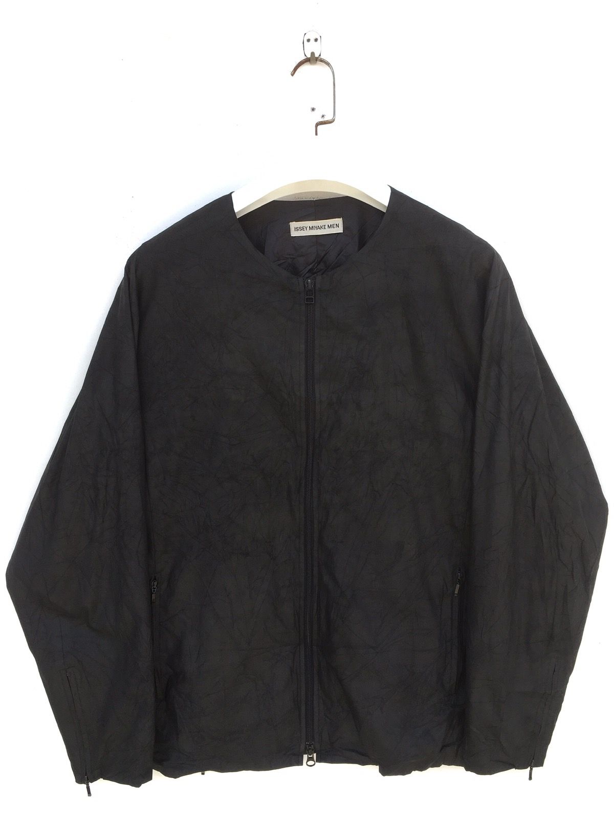 Pre-owned Archival Clothing X Issey Miyake Vintage Archival 90's Issey Miyake Men Zipper Jacket In Black