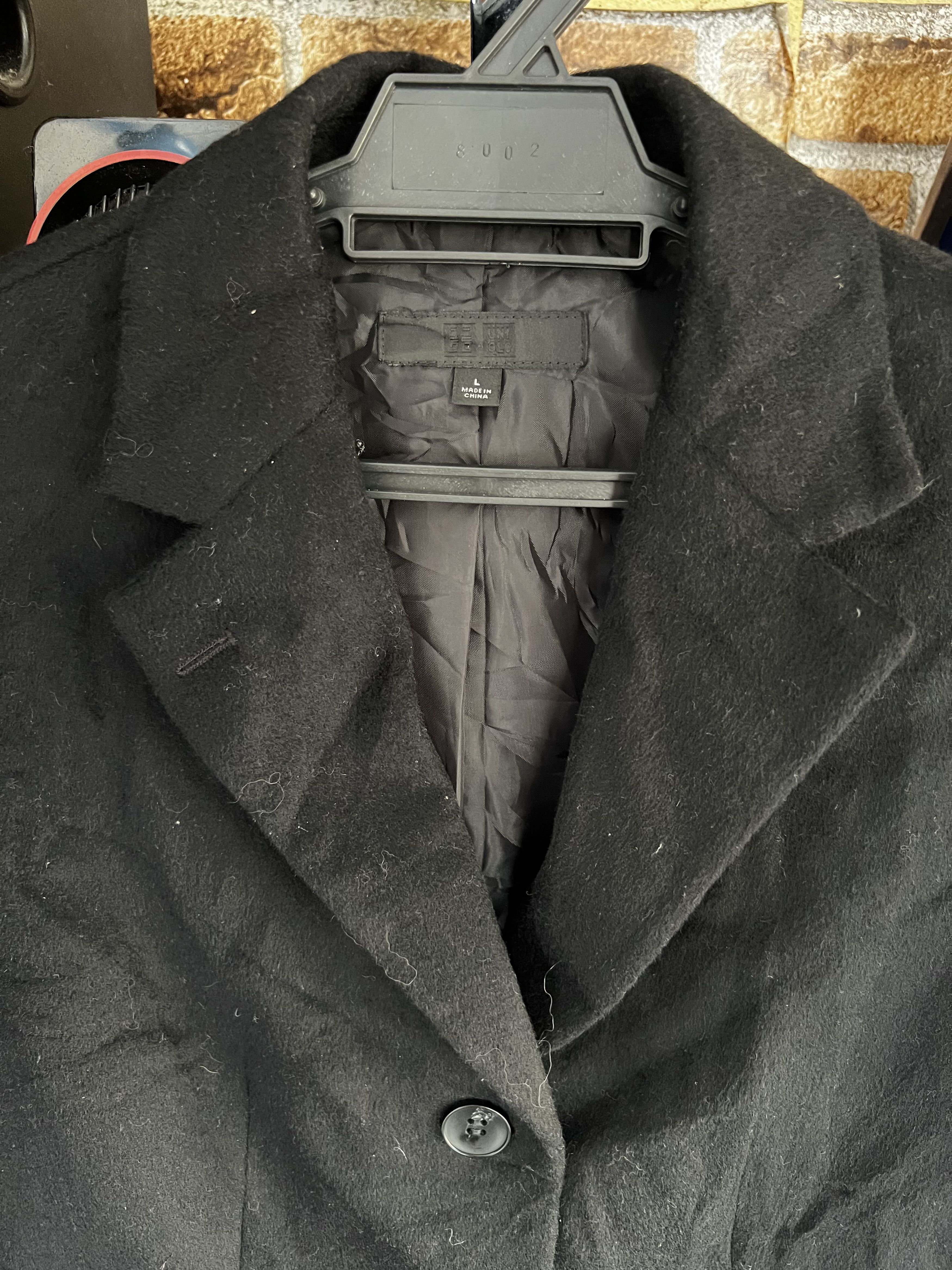 Japanese Brand 🔥Black Cashmere Uniqlo Long Jackets Size US S / EU 44-46 / 1 - 7 Thumbnail