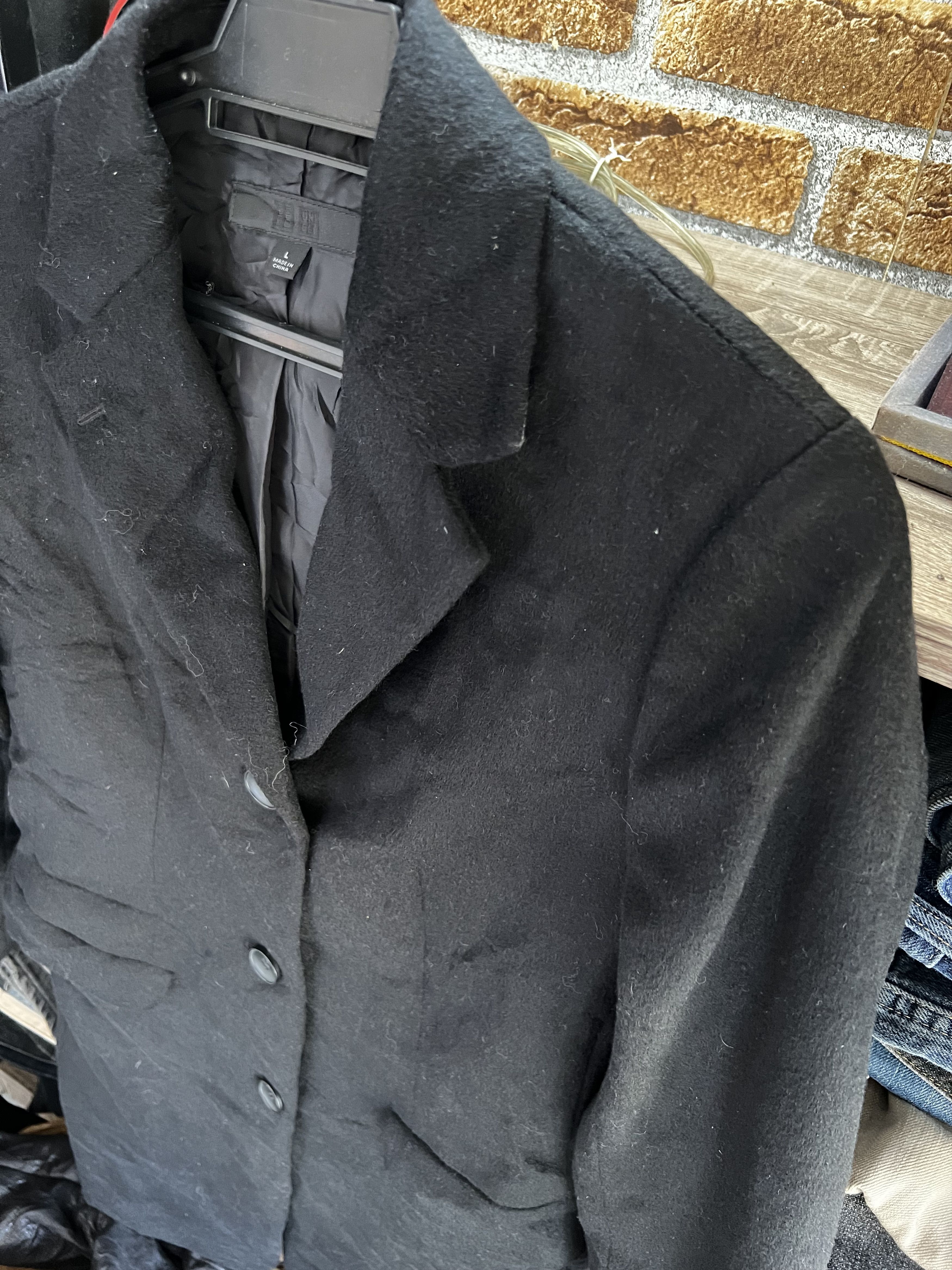 Japanese Brand 🔥Black Cashmere Uniqlo Long Jackets Size US S / EU 44-46 / 1 - 4 Thumbnail