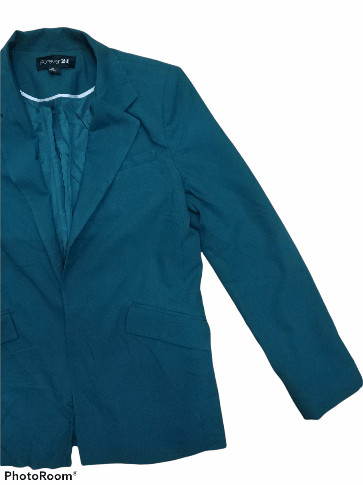 Forever 21 🔥Green Buttonless Forever 21 Blazers Size 38L - 3 Thumbnail