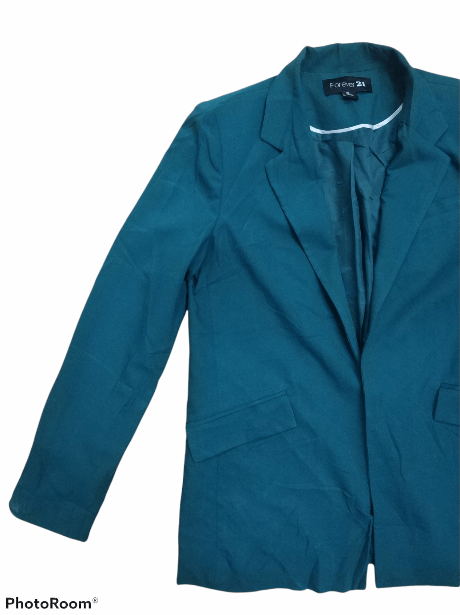 Forever 21 🔥Green Buttonless Forever 21 Blazers Size 38L - 4 Thumbnail