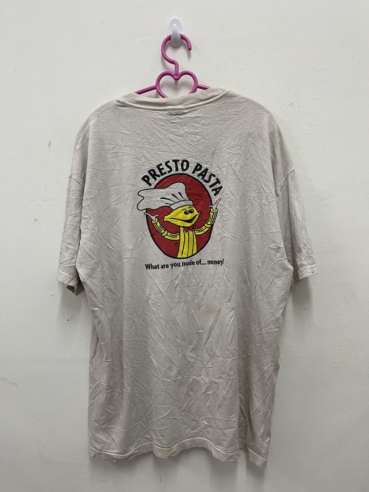 Vintage Rare Vintage PRESTO PASTA What Are You Made Of Money Shirt Size US L / EU 52-54 / 3 - 1 Thumbnail