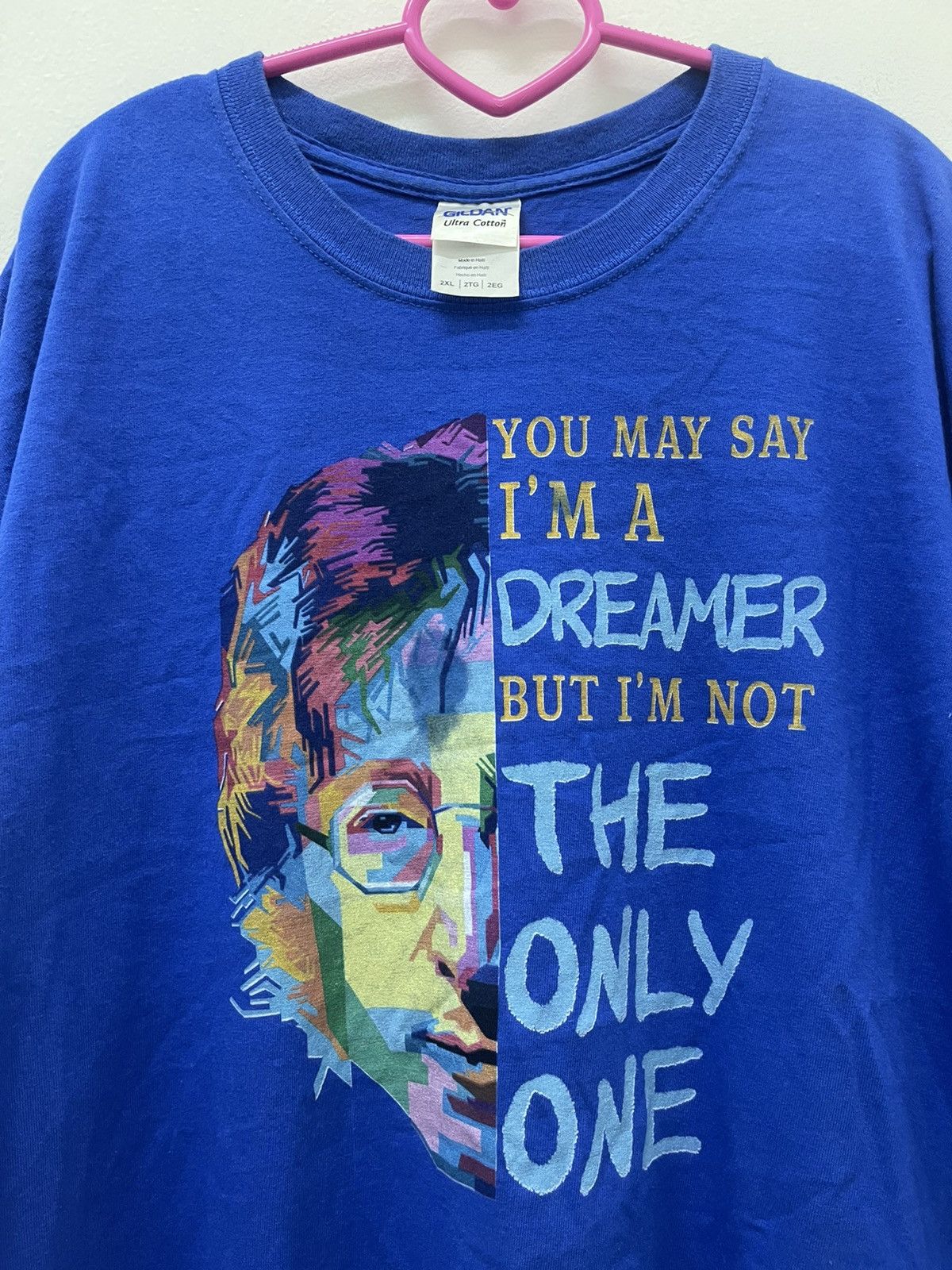 Band Tees Rare Vintage JOHN LENNON Imagine Tee Size US XXL / EU 58 / 5 - 2 Thumbnail