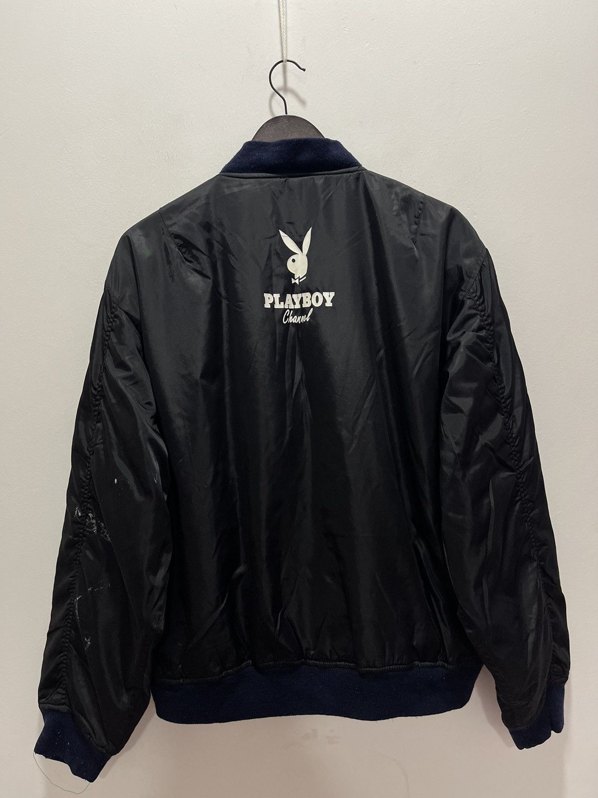Playboy VINTAGE PLAYBOY CHANNEL LOGO KANYE STYLE BOMBER JACKET Size US XL / EU 56 / 4 - 8 Thumbnail