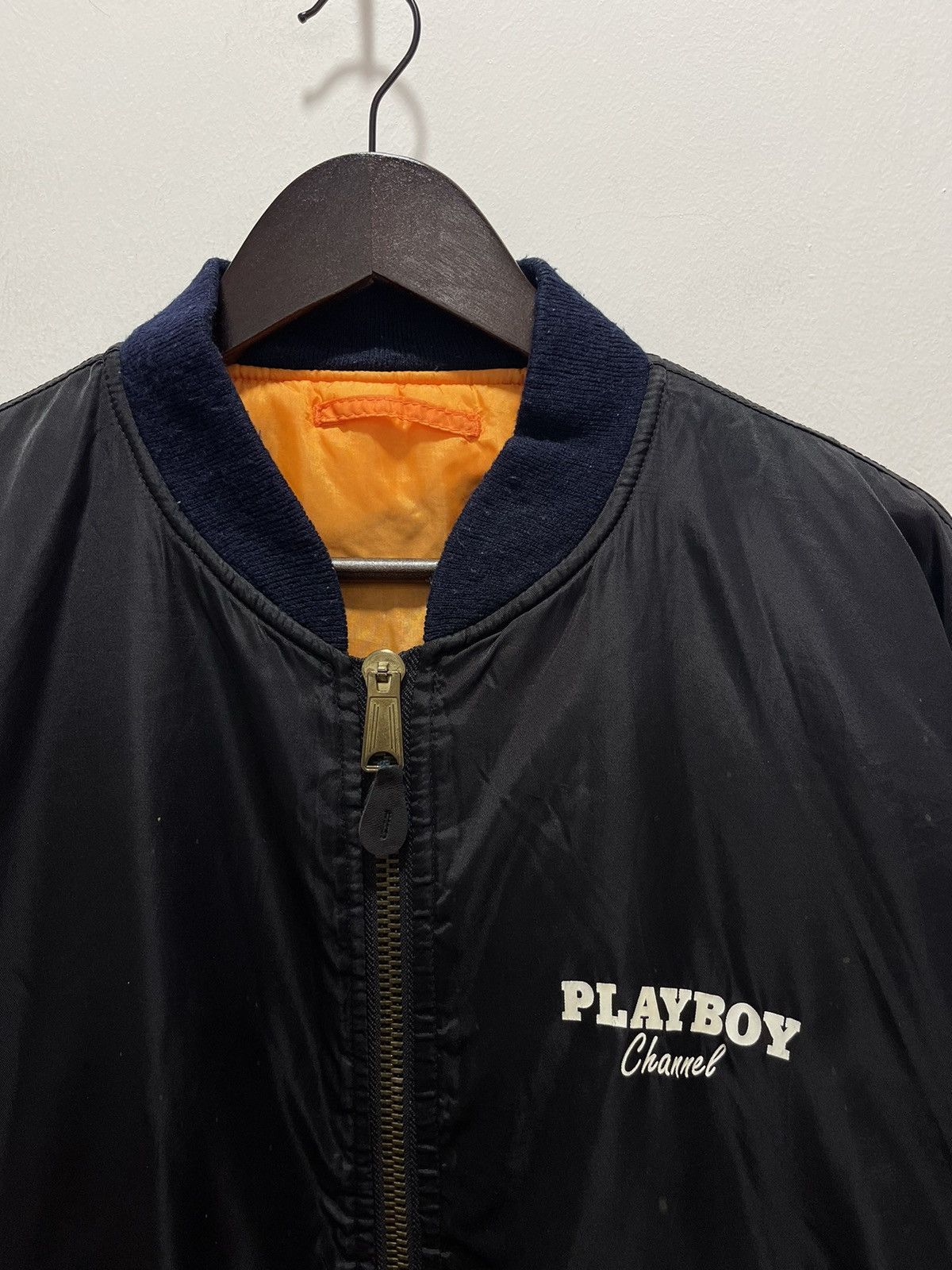 Playboy VINTAGE PLAYBOY CHANNEL LOGO KANYE STYLE BOMBER JACKET Size US XL / EU 56 / 4 - 2 Thumbnail