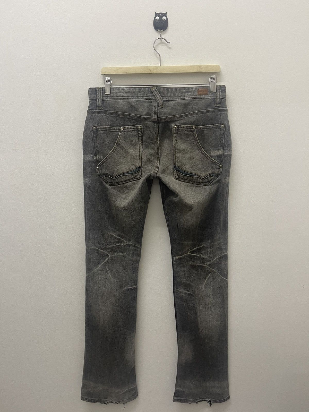 image of Matsuda x Vintage Nicole Club For Men Distressed Denim in Black Distressed (Size 31)