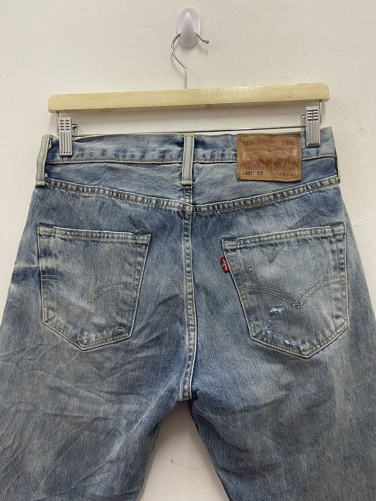 Levi's Rare 501 LEVIS Strauss Customised Tapered Distressed Size US 28 / EU 44 - 10 Thumbnail