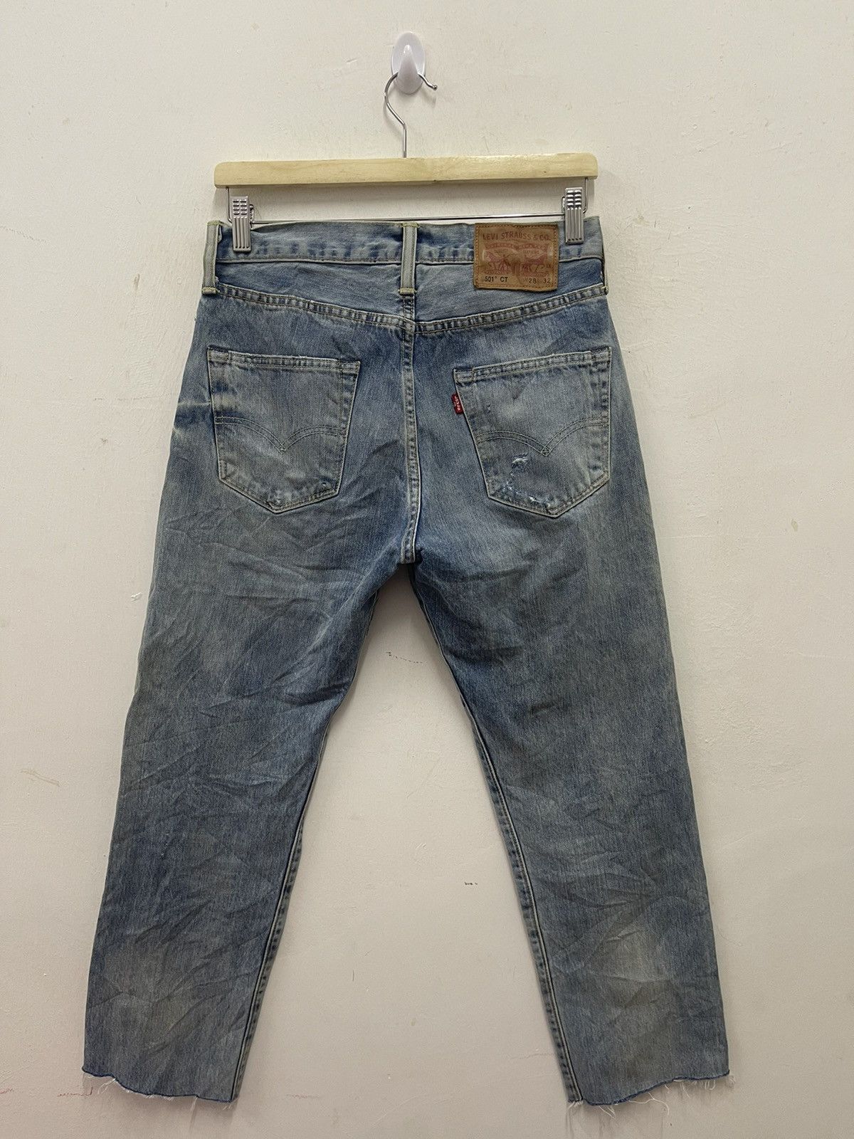 Levi's Rare 501 LEVIS Strauss Customised Tapered Distressed Size US 28 / EU 44 - 9 Thumbnail